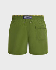 Swim Trunks Bicolor Micro Ronde des Tortues - Green Militaire / Vilebrequin Discount
