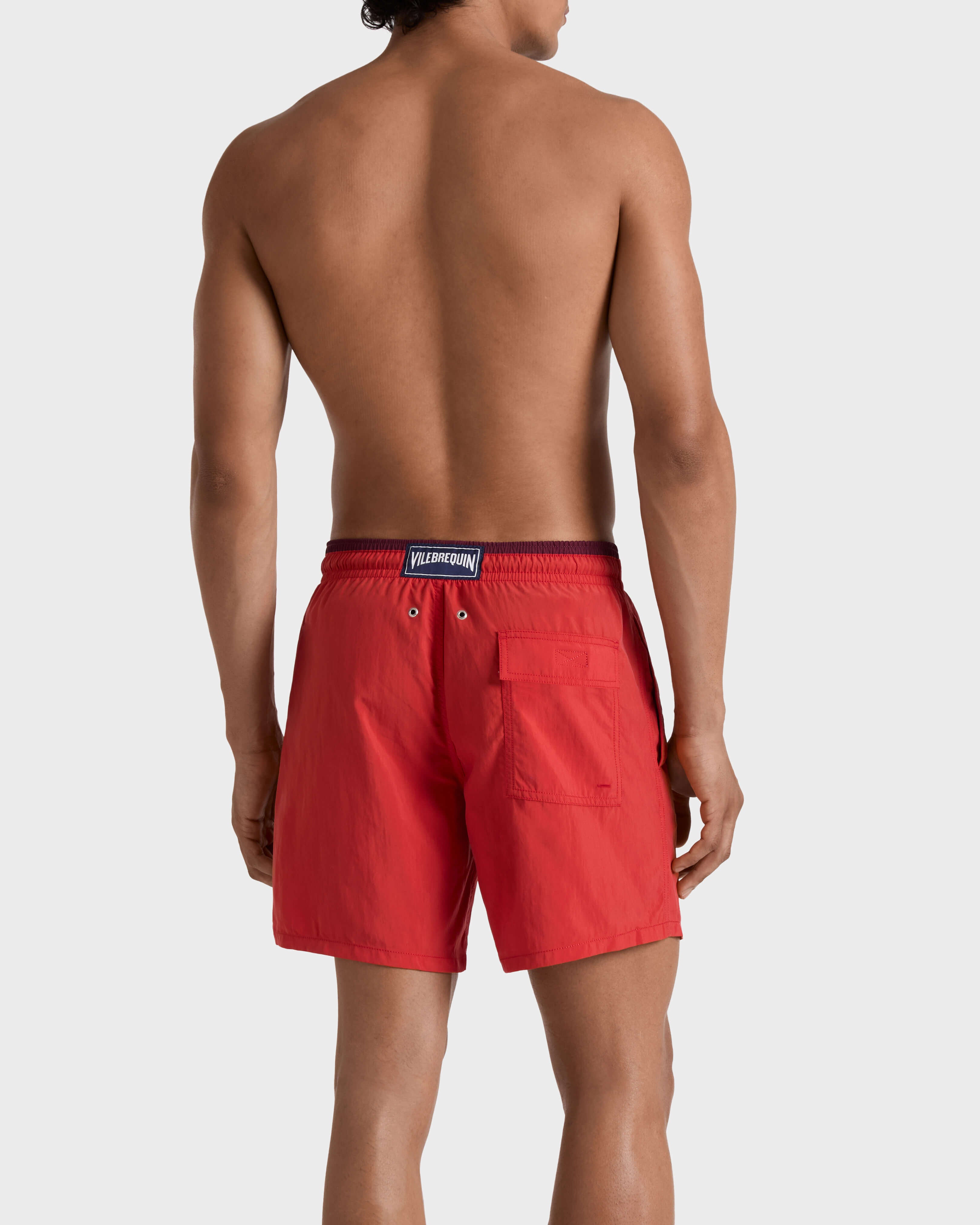 Swim Shorts Solid Bicolore - Red Dalia Swimwear / Vilebrequin Outlet