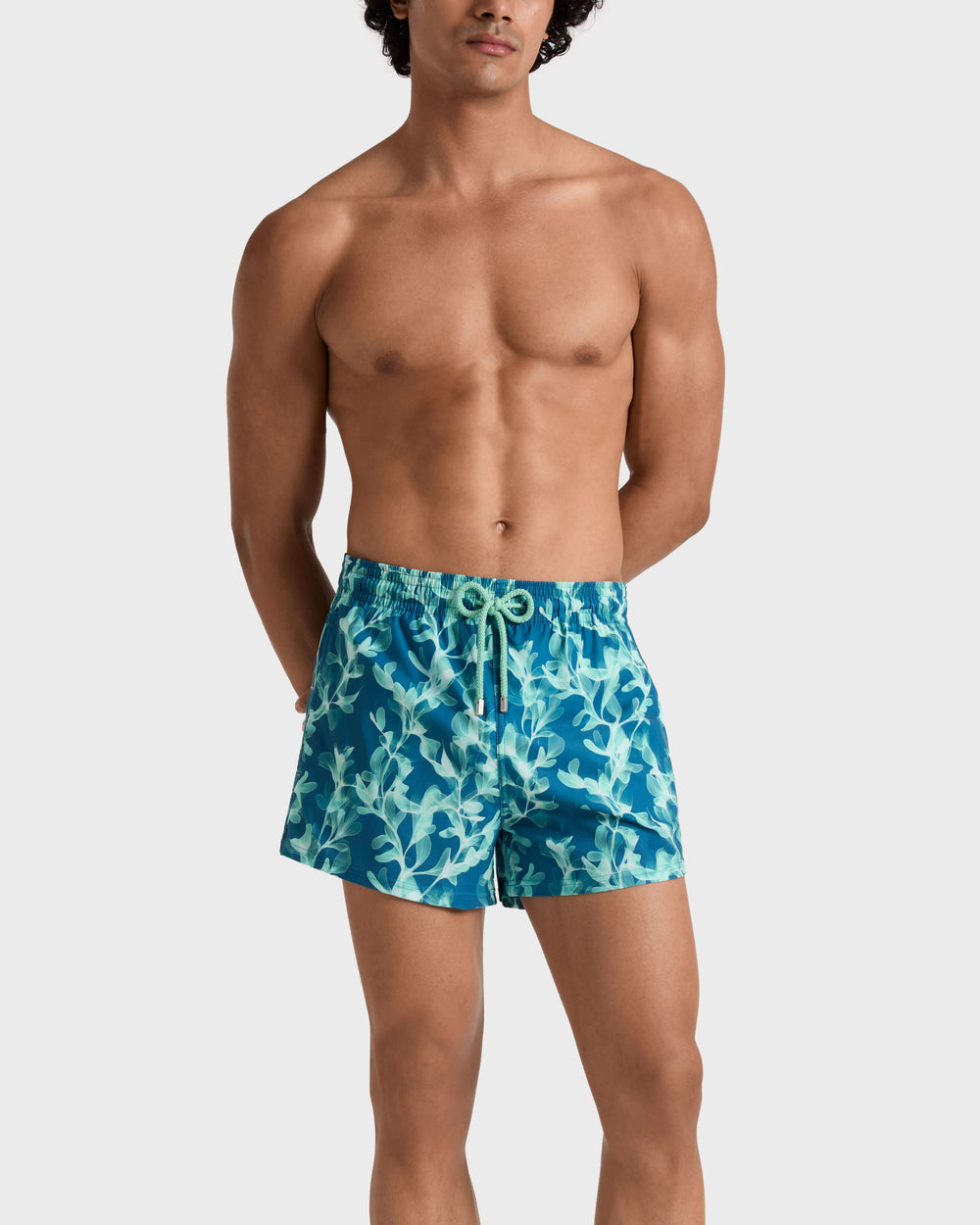 Short Stretch Swim Trunks X-Ray Seaweed - Blue Coin coin / Vilebrequin US