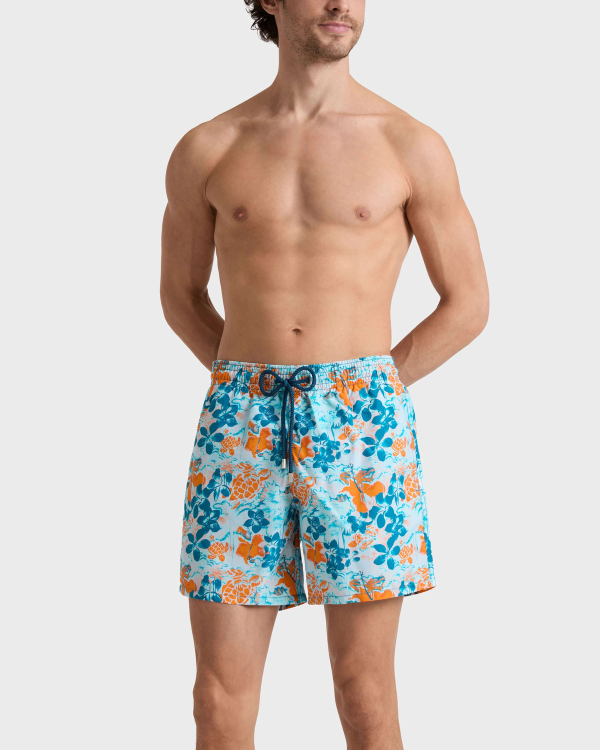 Swim Trunks Jungle Turtles - Blue Coin coin / Vilebrequin Discount
