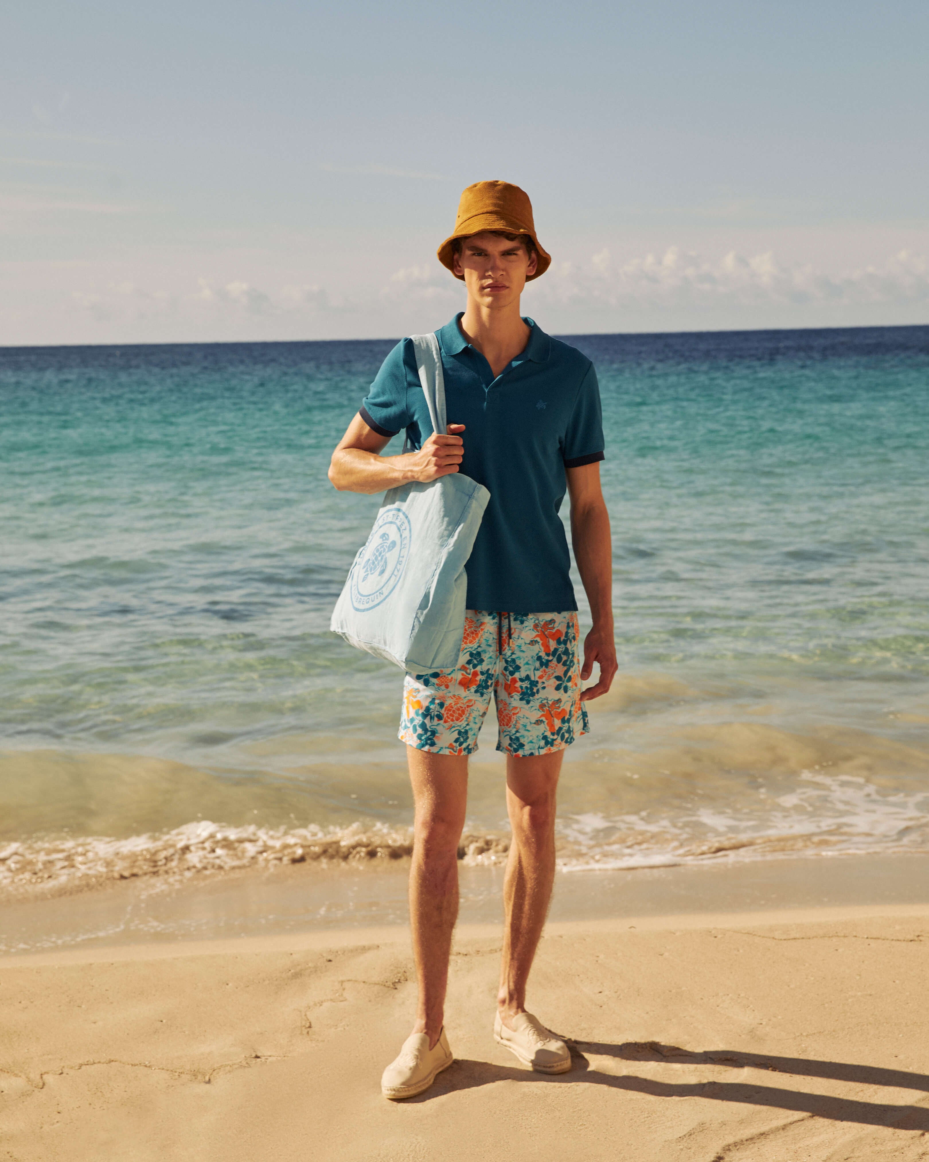 Swim Trunks Jungle Turtles - Blue Coin coin / Vilebrequin Discount