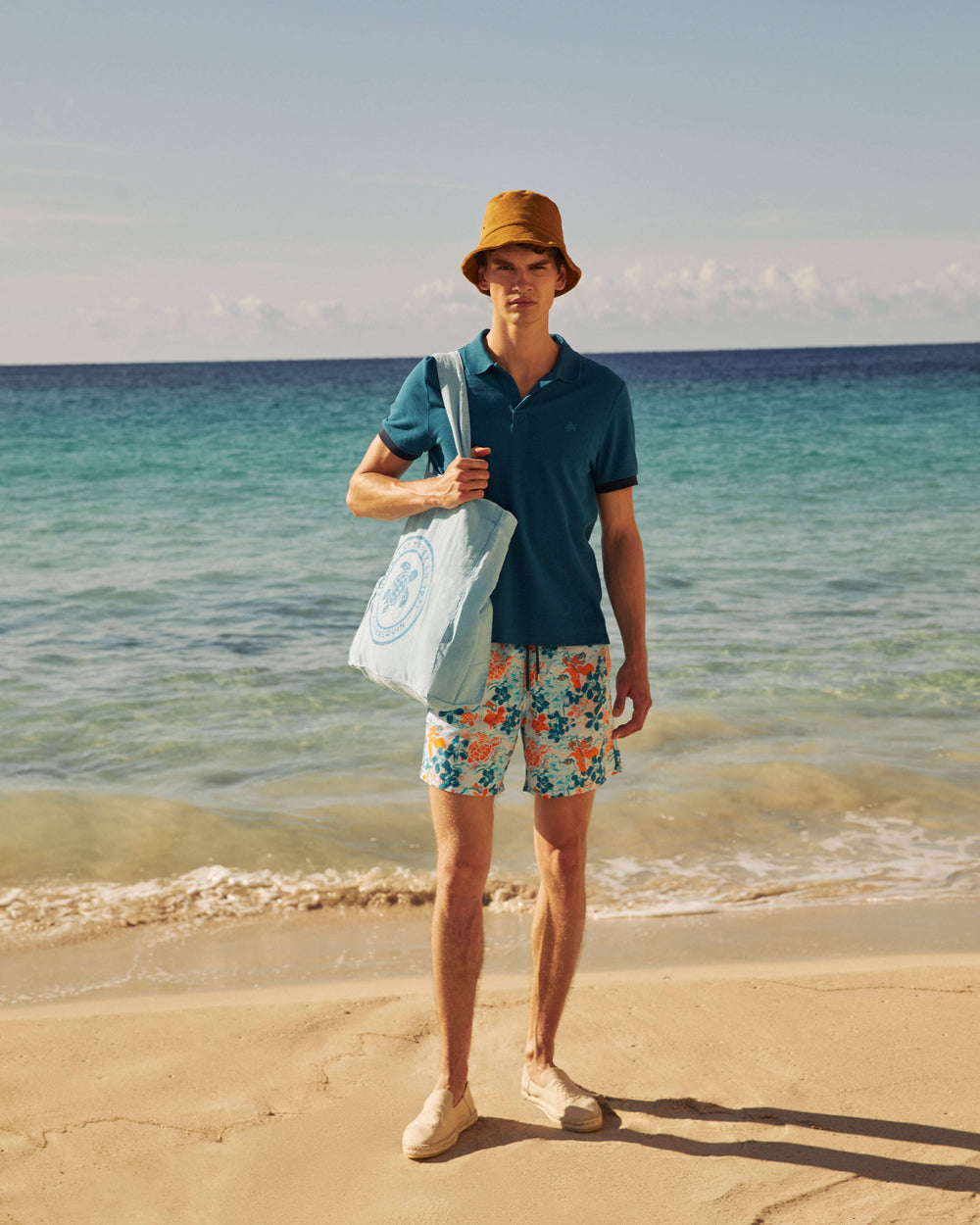 Swim Trunks Jungle Turtles - Blue Coin coin / Vilebrequin Discount