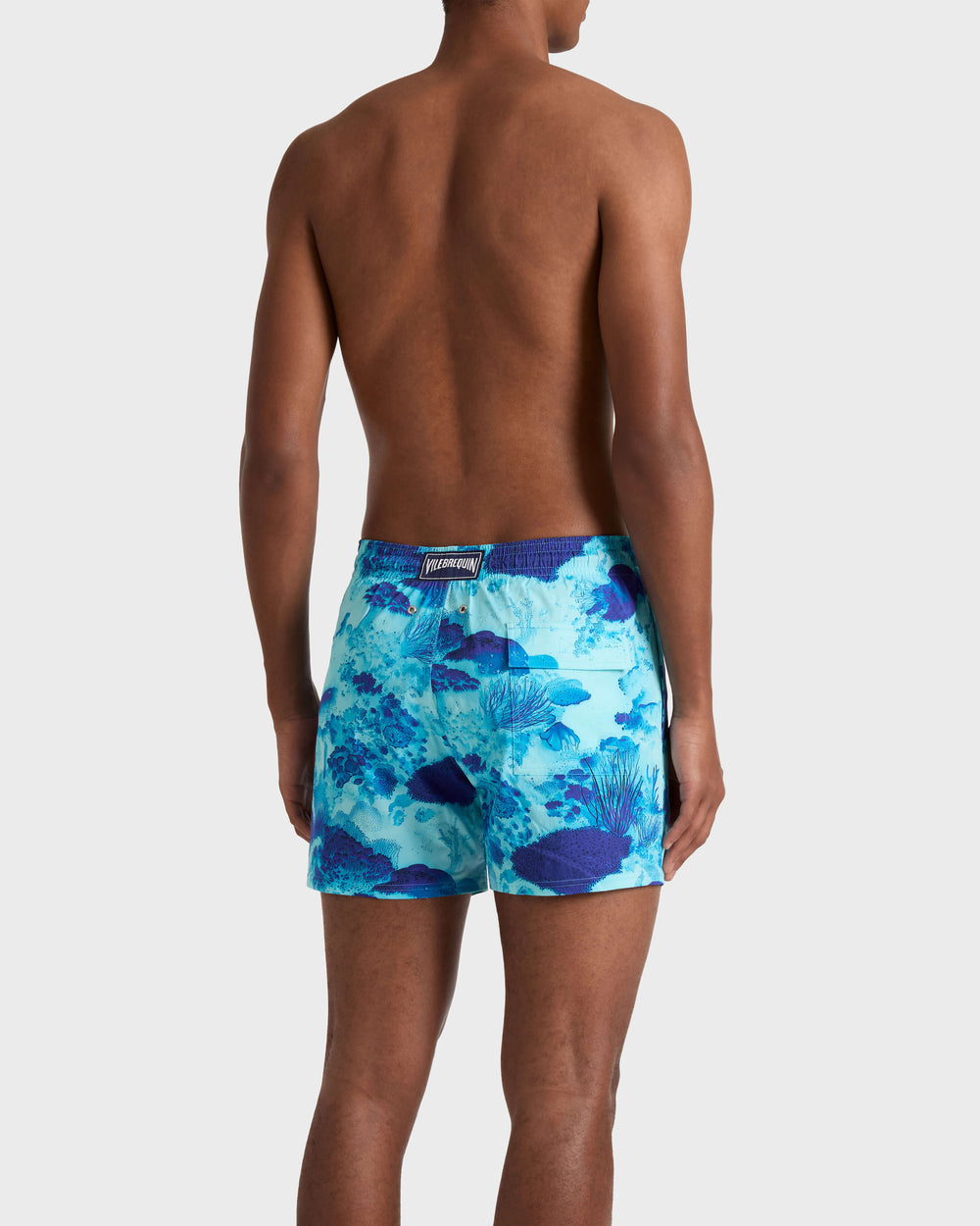 Stretch Short Swim Trunks Coral Reef - Blue Oxygene / Vilebrequin US