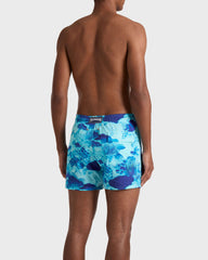 Stretch Short Swim Trunks Coral Reef - Blue Oxygene / Vilebrequin US
