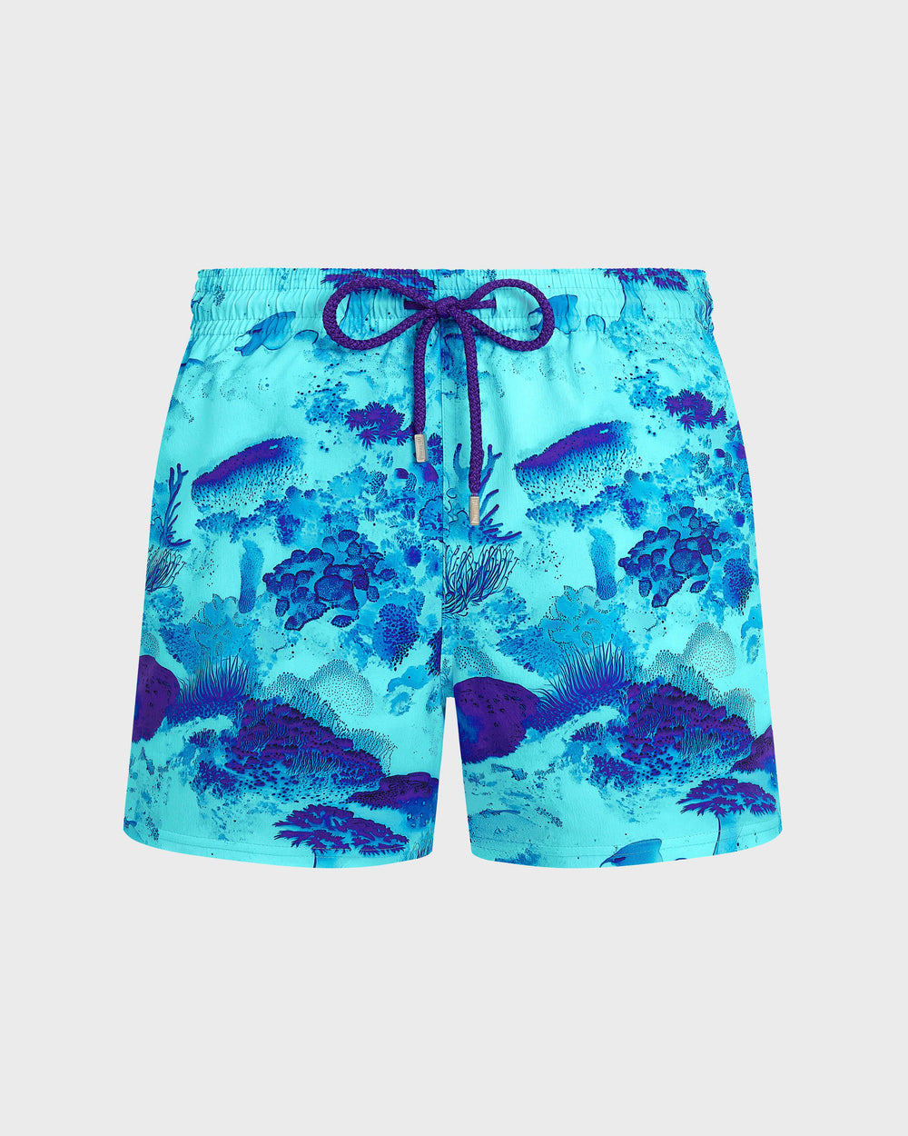 Stretch Short Swim Trunks Coral Reef - Blue Oxygene / Vilebrequin US