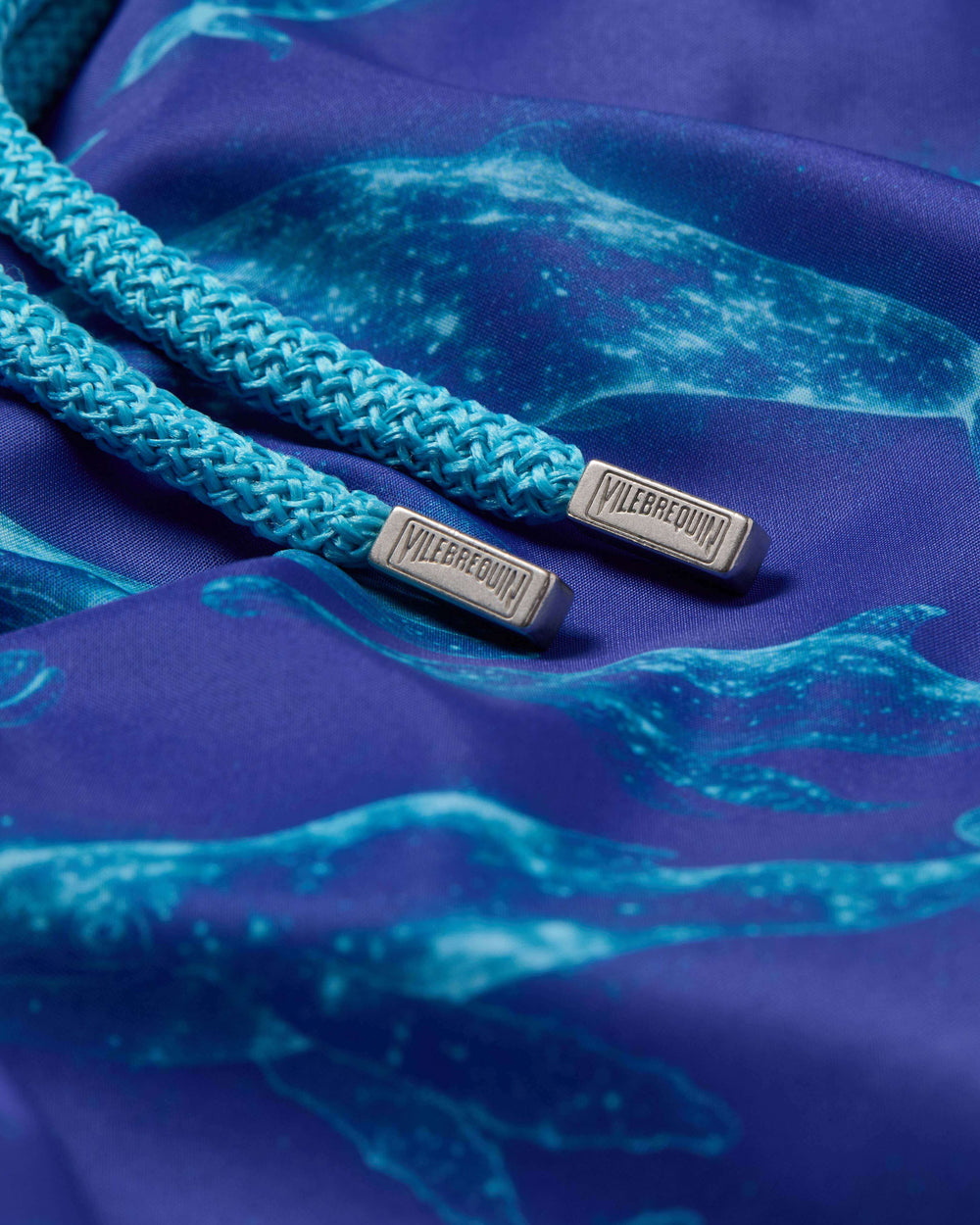 Ultra-light and packable Swim Trunks Sparkling Whales - Blue Versailles / Vilebrequin Online