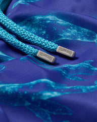 Ultra-light and packable Swim Trunks Sparkling Whales - Blue Versailles / Vilebrequin Online