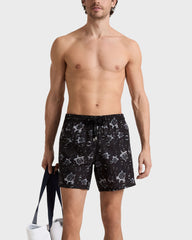Micro-Perforated Ultra-light and packable Swim Trunks Bubble Turtles 3D - Black / Vilebrequin Sale