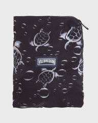 Micro-Perforated Ultra-light and packable Swim Trunks Bubble Turtles 3D - Black / Vilebrequin Sale
