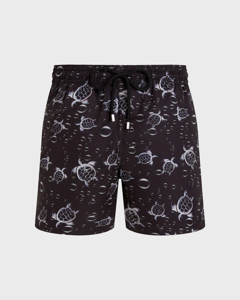 Micro-Perforated Ultra-light and packable Swim Trunks Bubble Turtles 3D - Black / Vilebrequin Sale