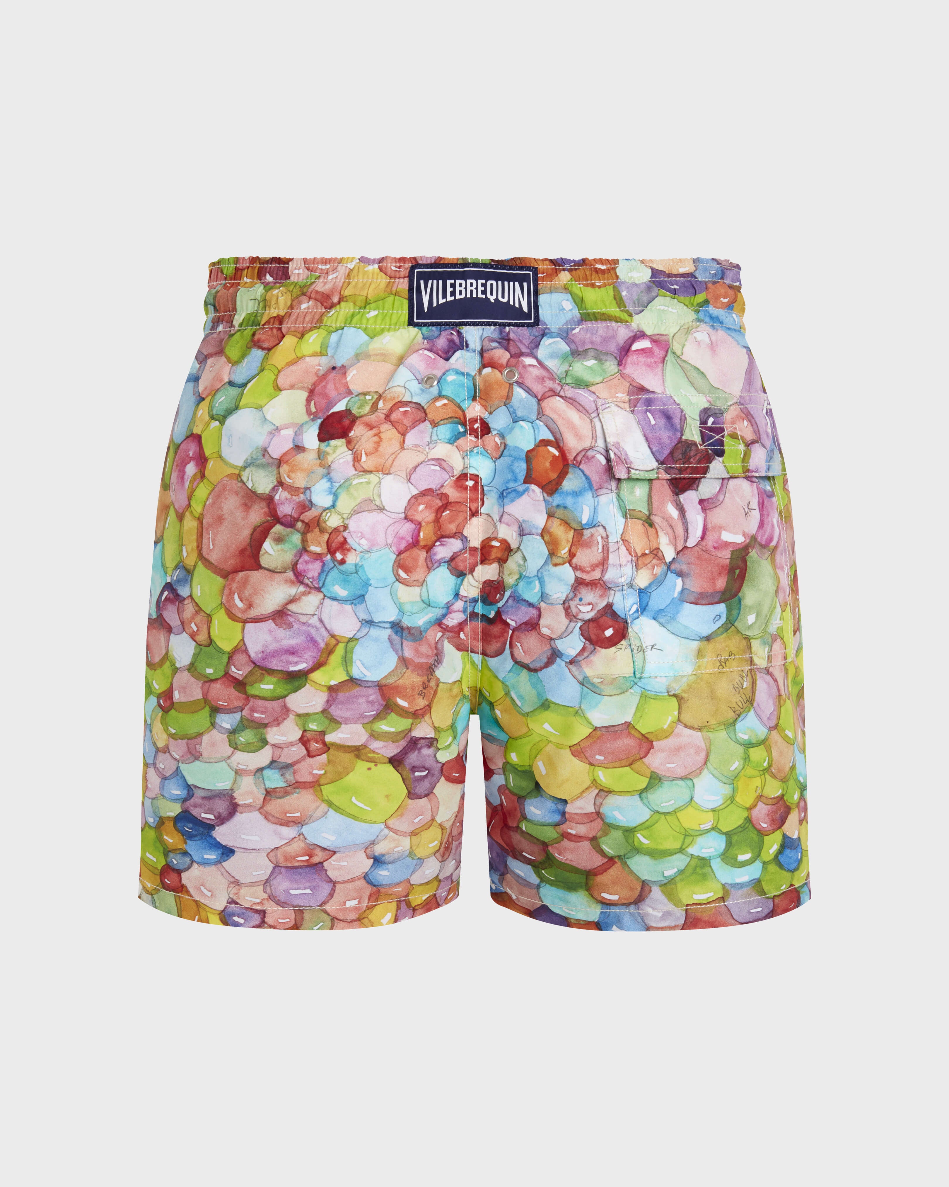 Swim Trunks Multi Bubbles - VBQ x Fabrice Hyber - White Papier / Vilebrequin On sale