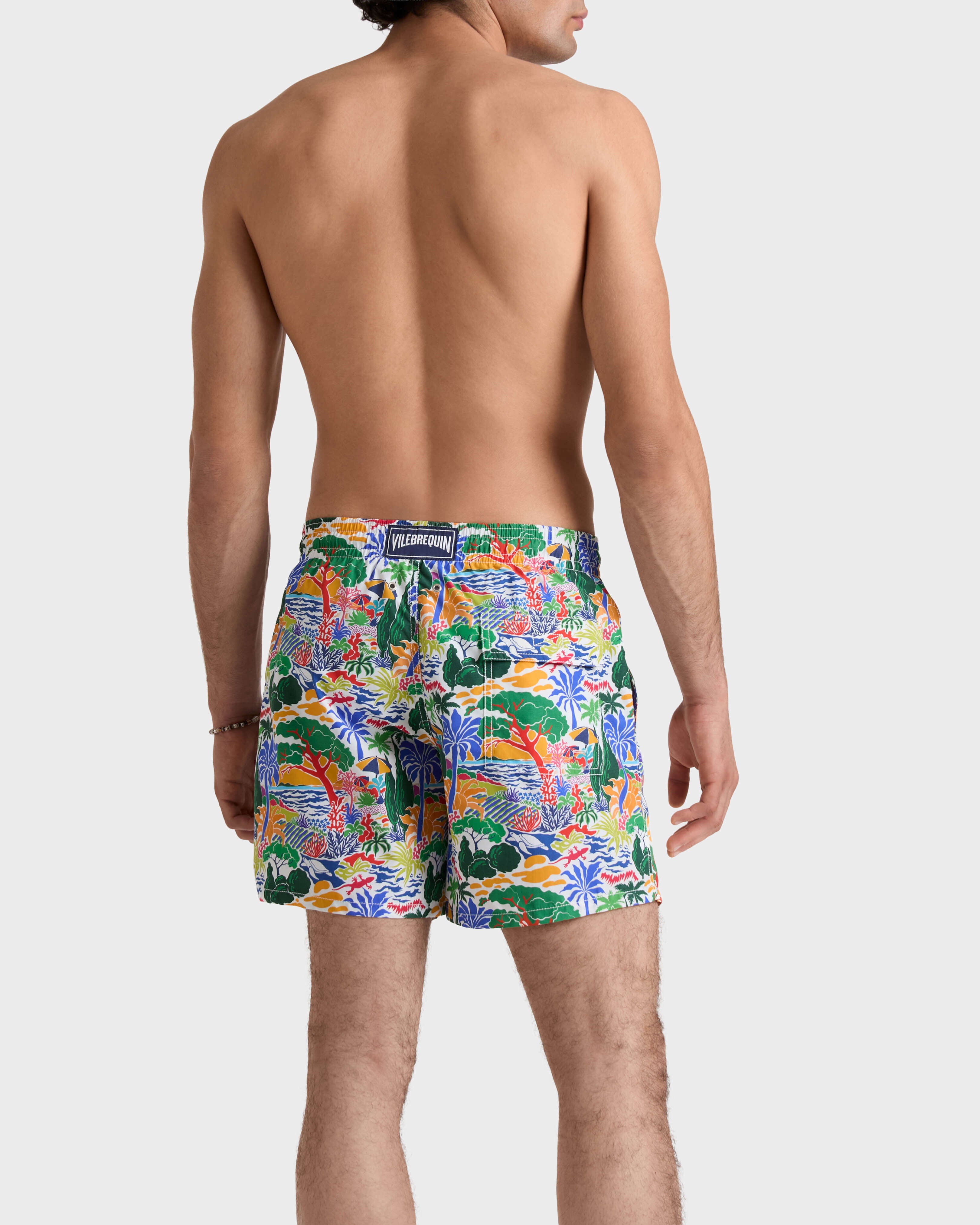 Swim Trunks Seaside Life - White / Vilebrequin For sale