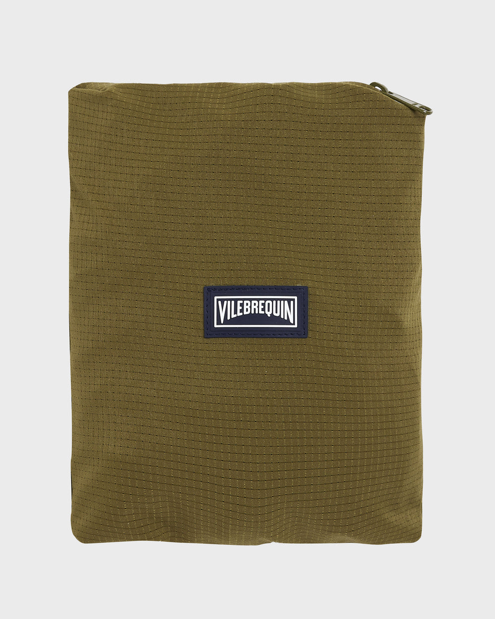 Micro-Perforated Ultra-Light and Packable Swim Trunks Solid - Green Khaki / Vilebrequin Discount