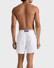 Swim Trunks Bicolor Micro Ronde des Tortues - White / Vilebrequin US