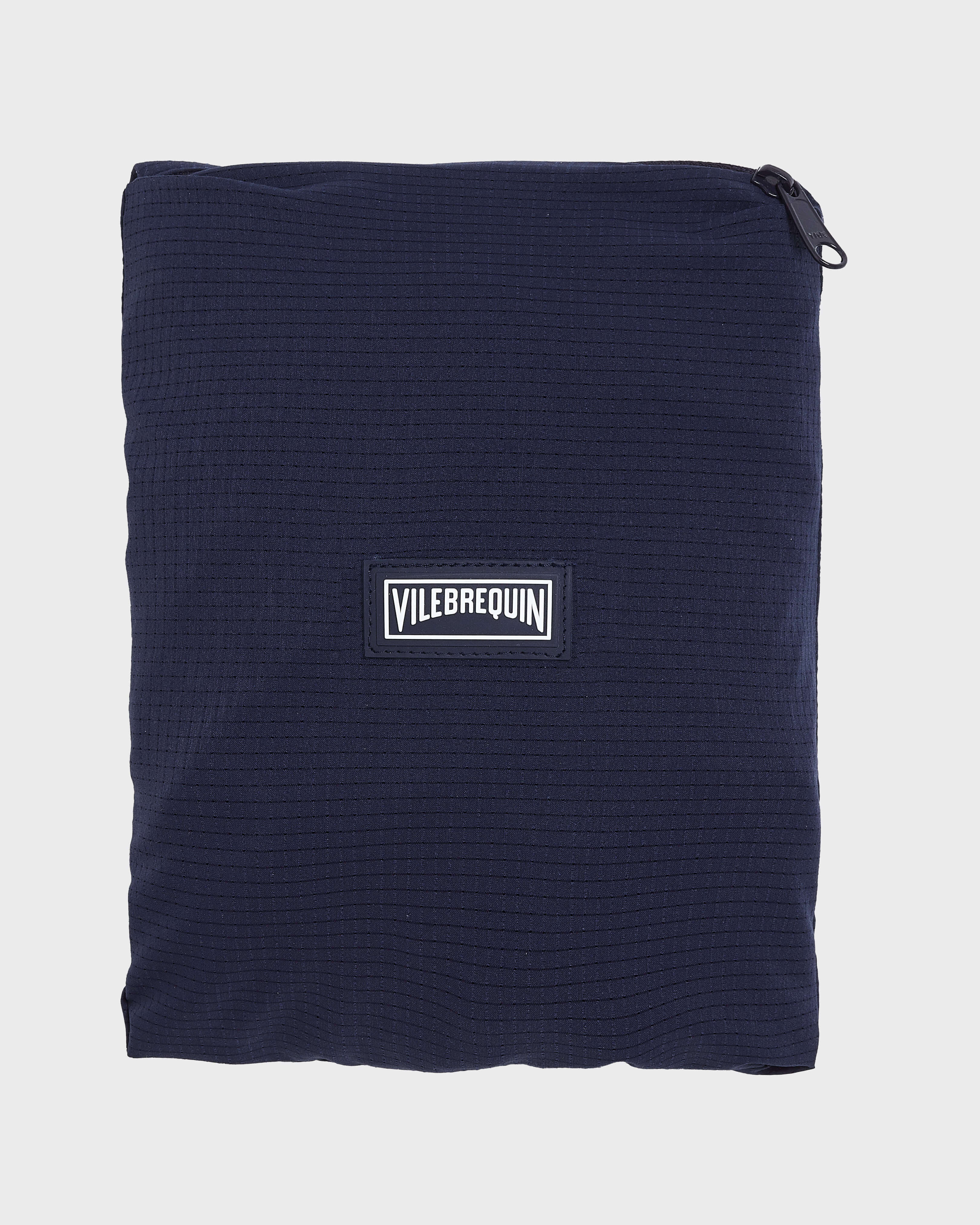 Micro-Perforated Ultra-Light and Packable Swim Trunks Solid - Blue Navy / Vilebrequin New