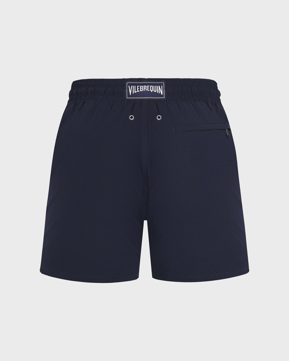 Micro-Perforated Ultra-Light and Packable Swim Trunks Solid - Blue Navy / Vilebrequin New
