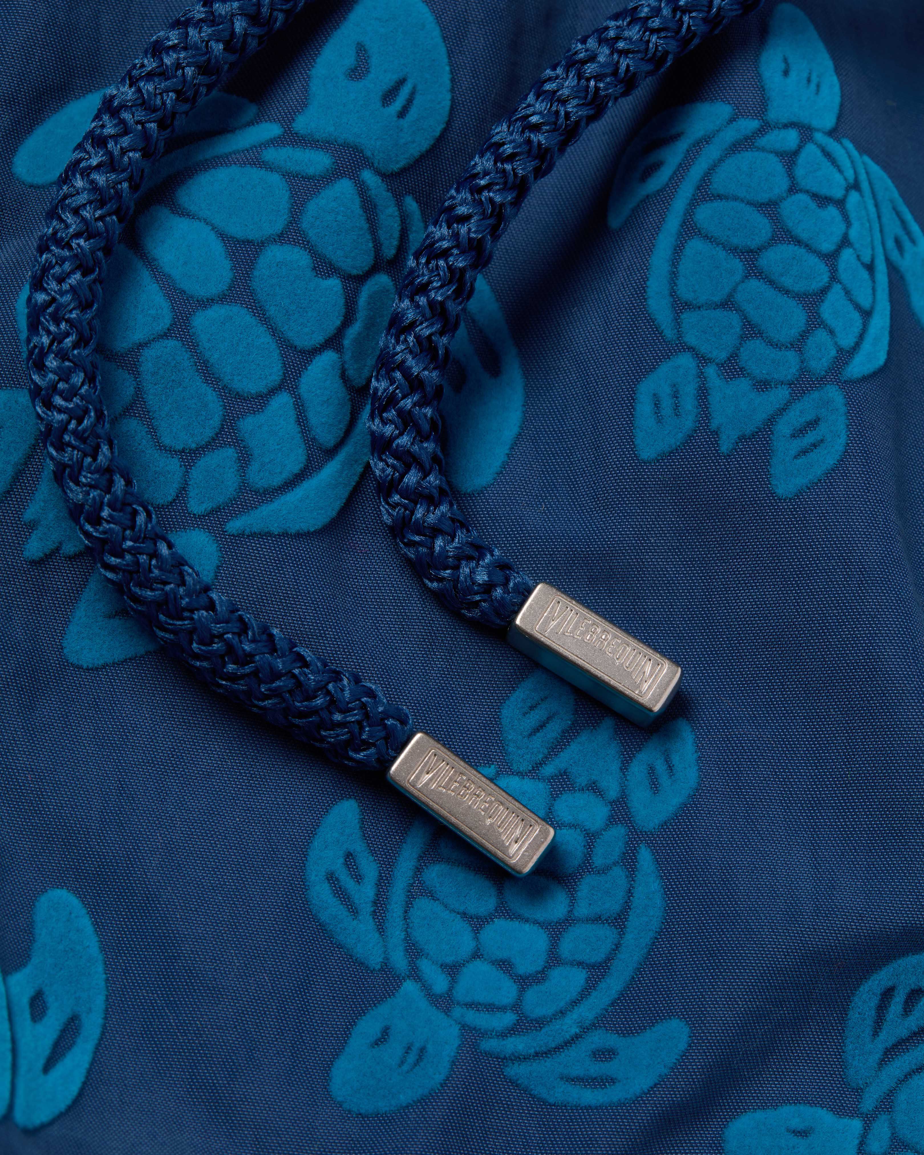 Swim Trunks Flocked Ronde des Tortues - Blue Evening / Vilebrequin Online