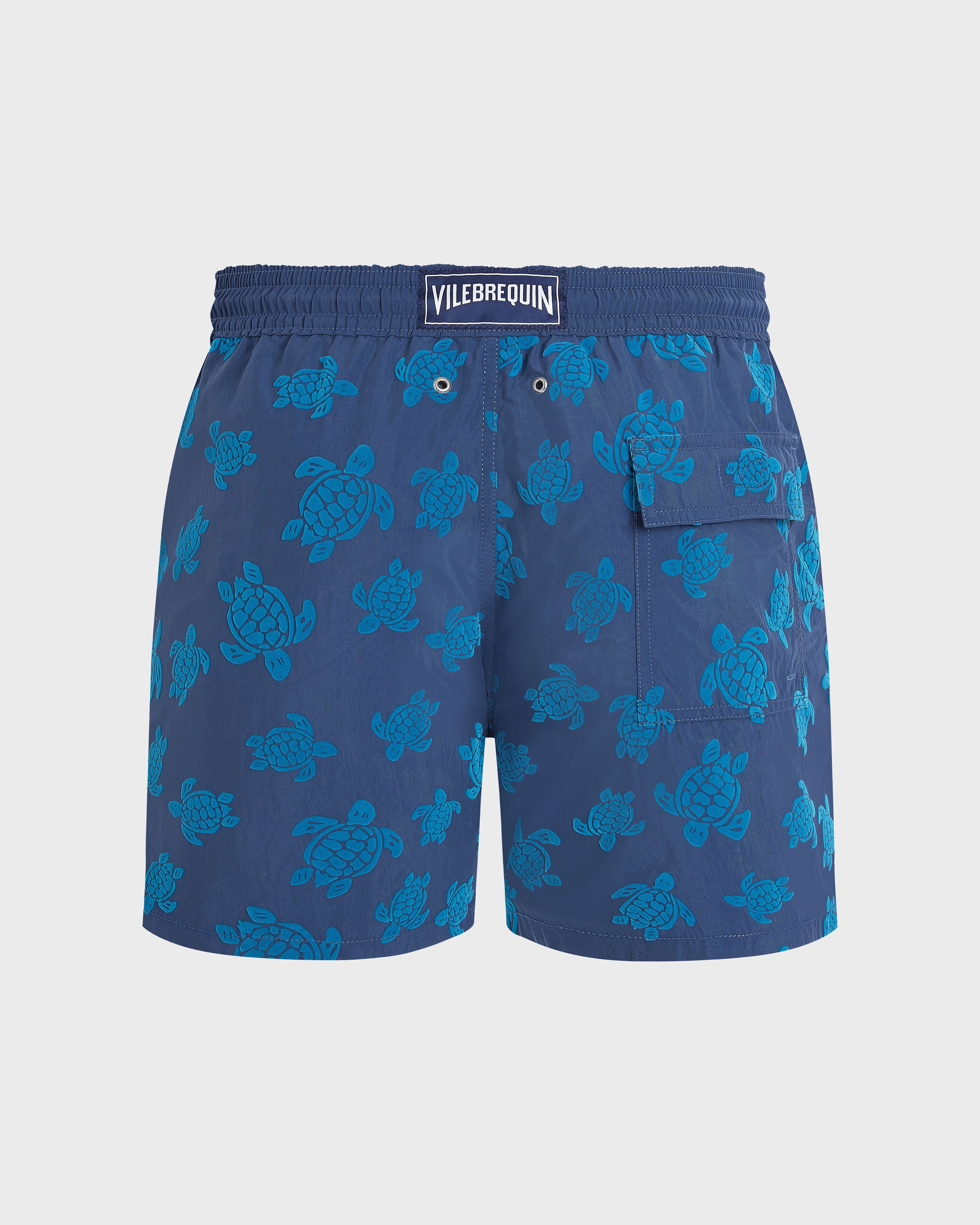 Swim Trunks Flocked Ronde des Tortues - Blue Evening / Vilebrequin Online
