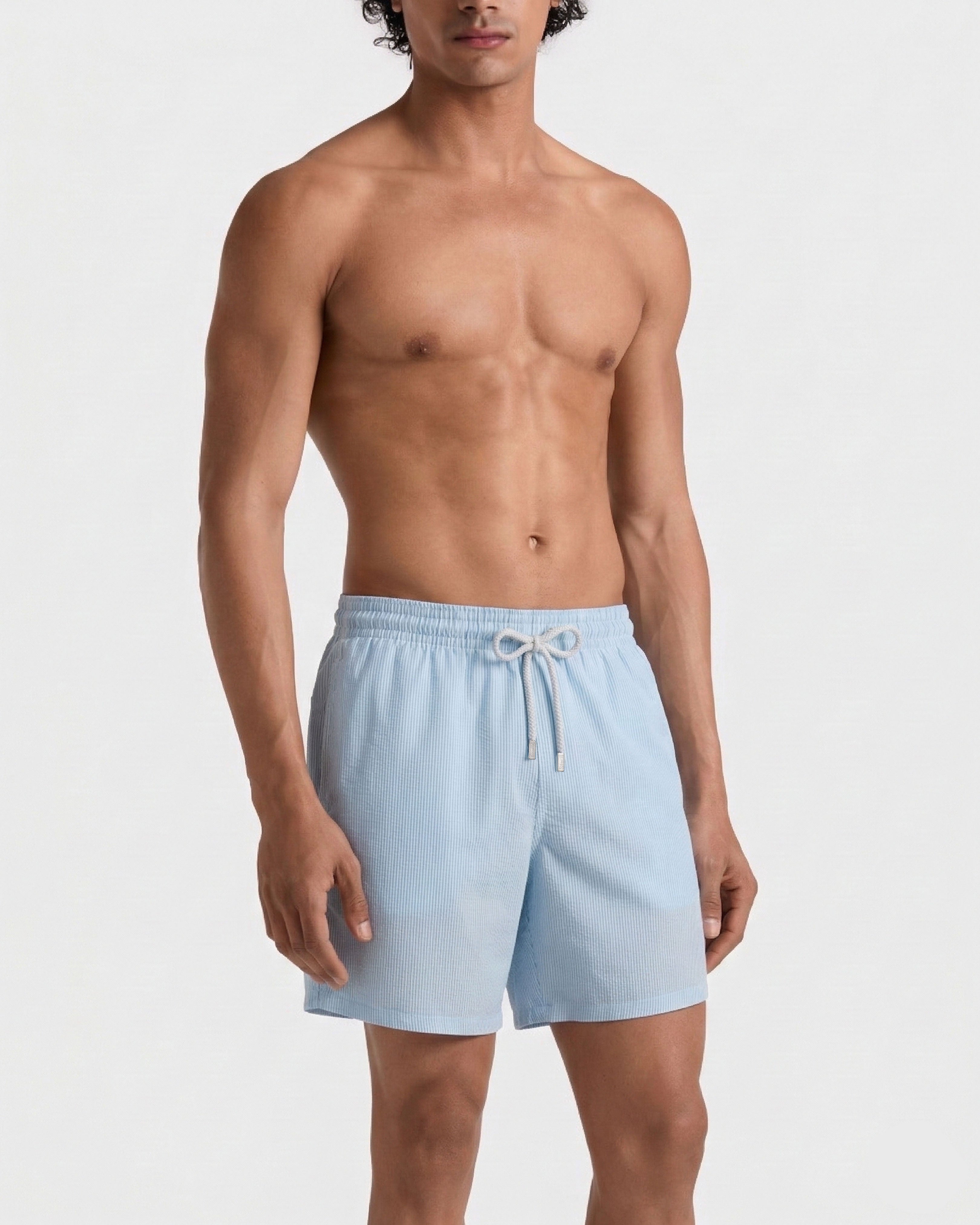 Ultrafine Wool Swim Shorts Micro Rayures Tailoring / Vilebrequin Sale