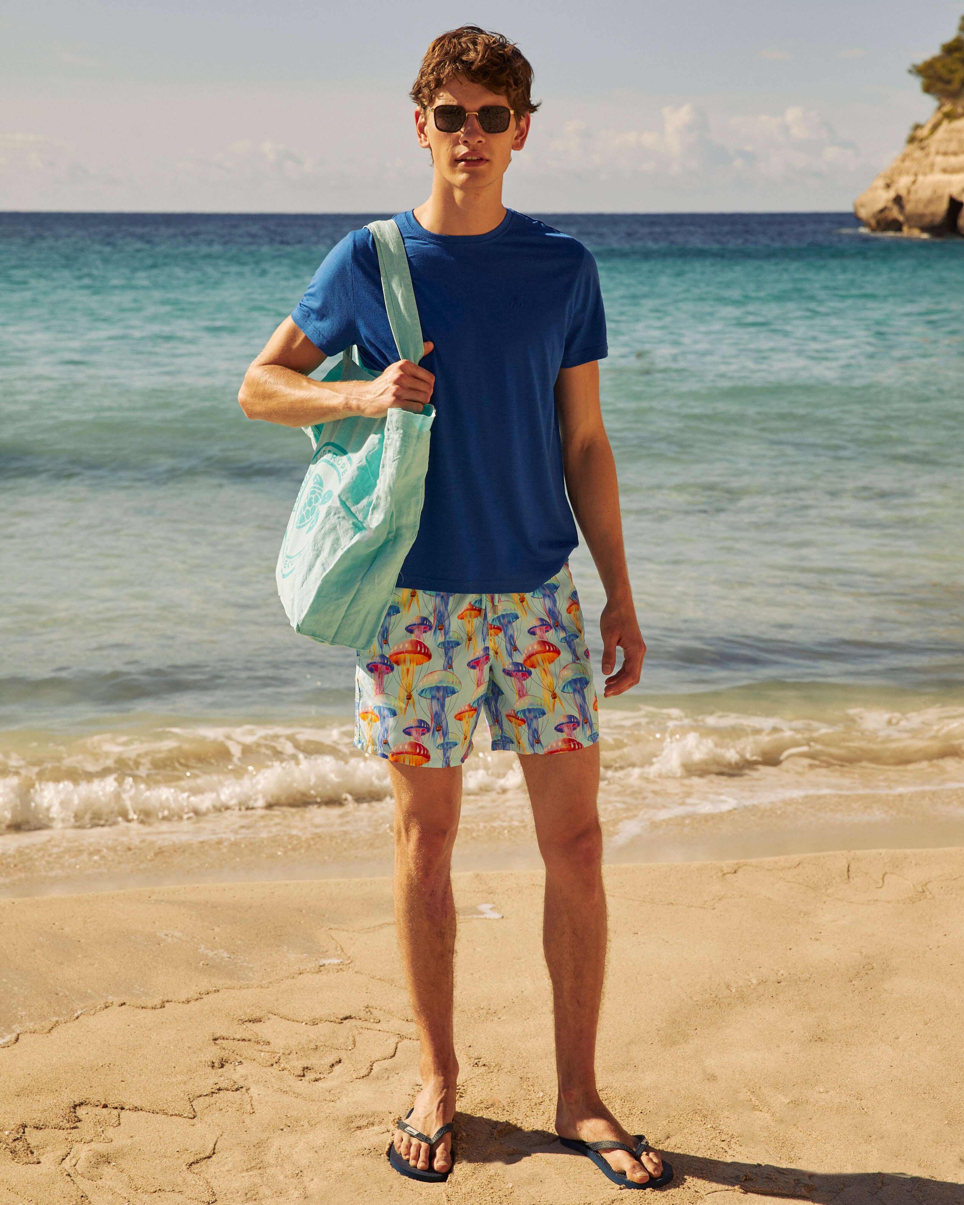 Swim Trunks Medusair - Blue Oxygene / Vilebrequin On sale