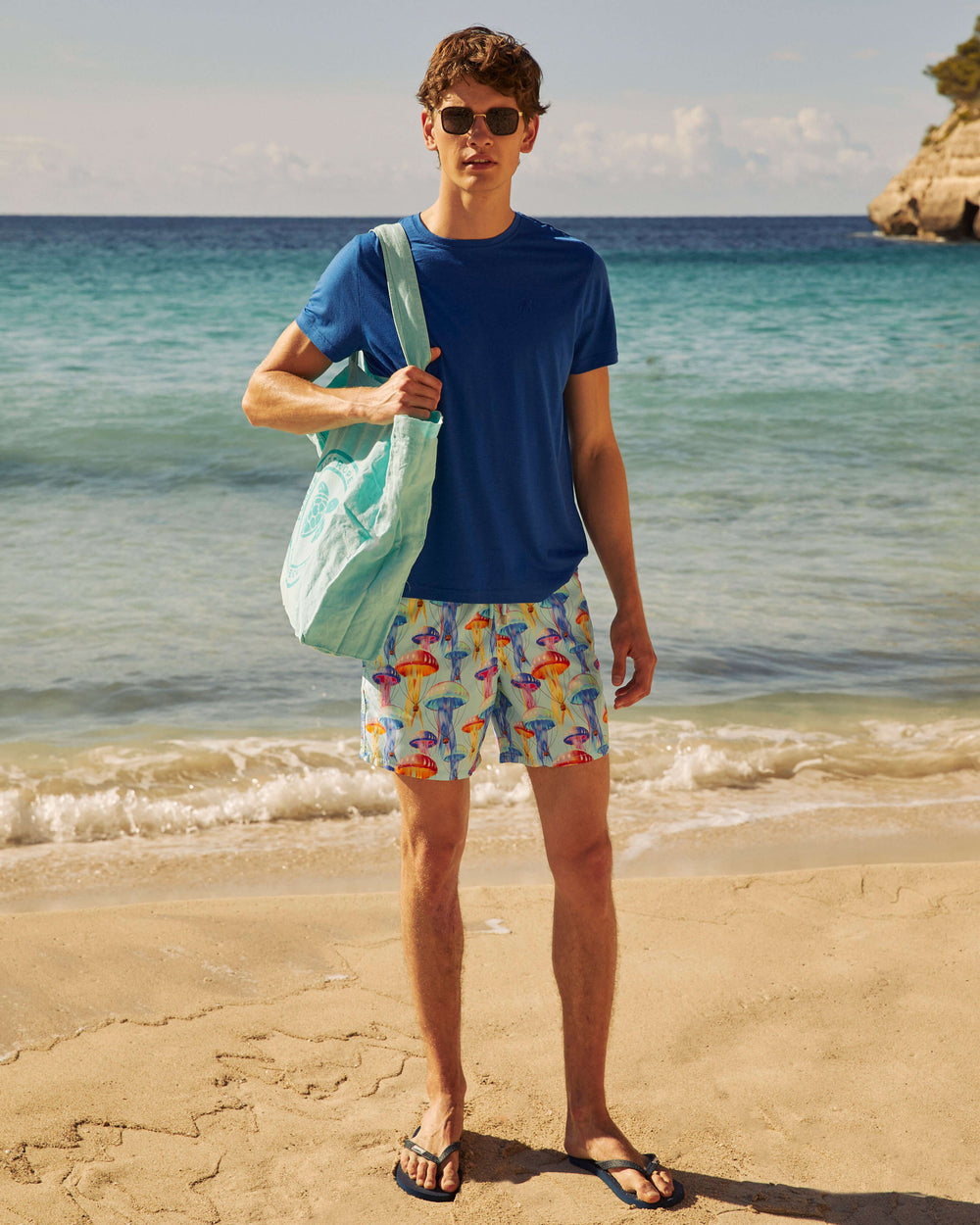 Swim Trunks Medusair - Blue Oxygene / Vilebrequin On sale