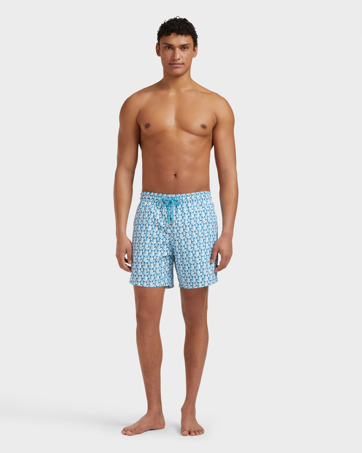Swim Shorts Turtles Net - White / Vilebrequin Online