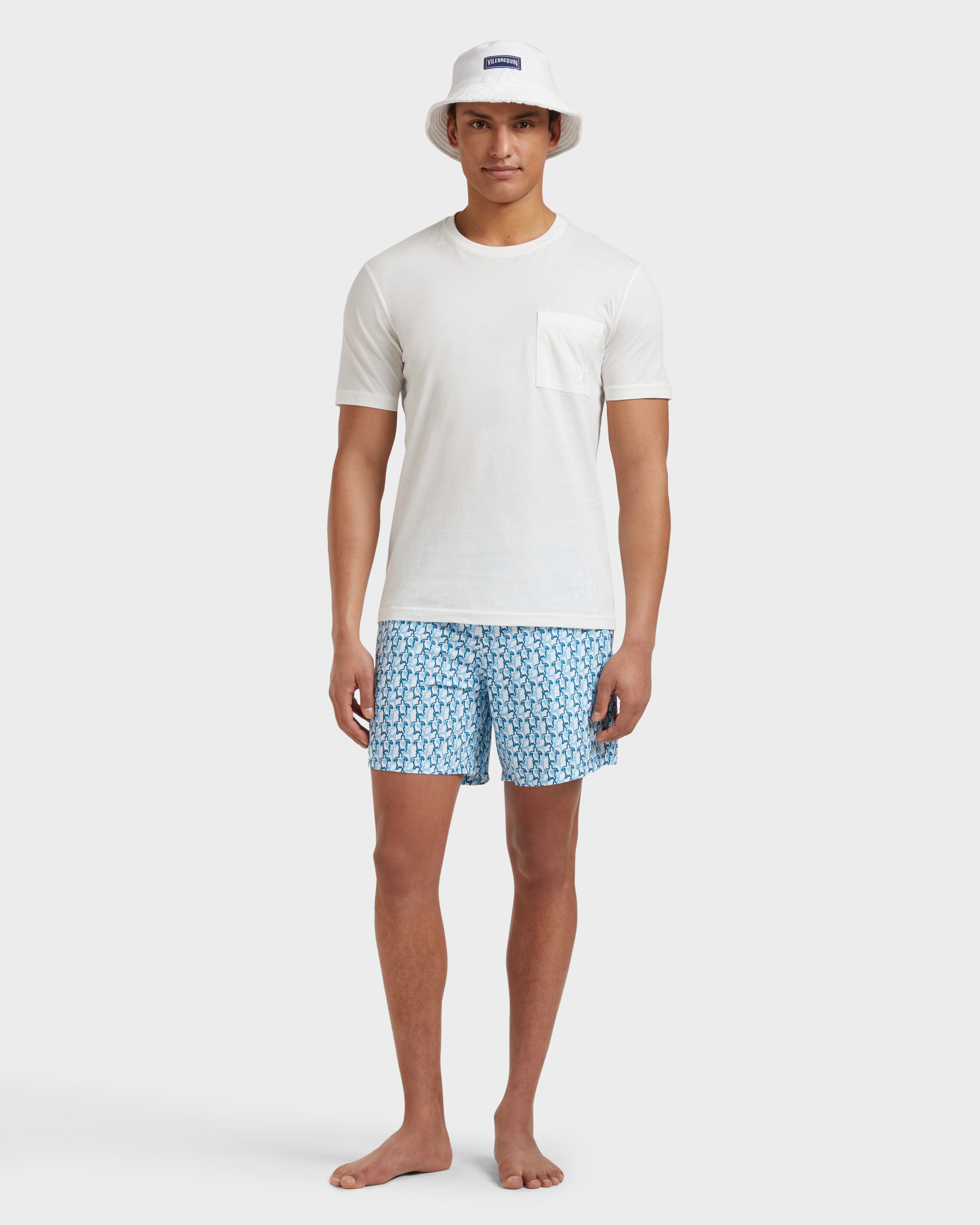 Swim Shorts Turtles Net - White / Vilebrequin Online