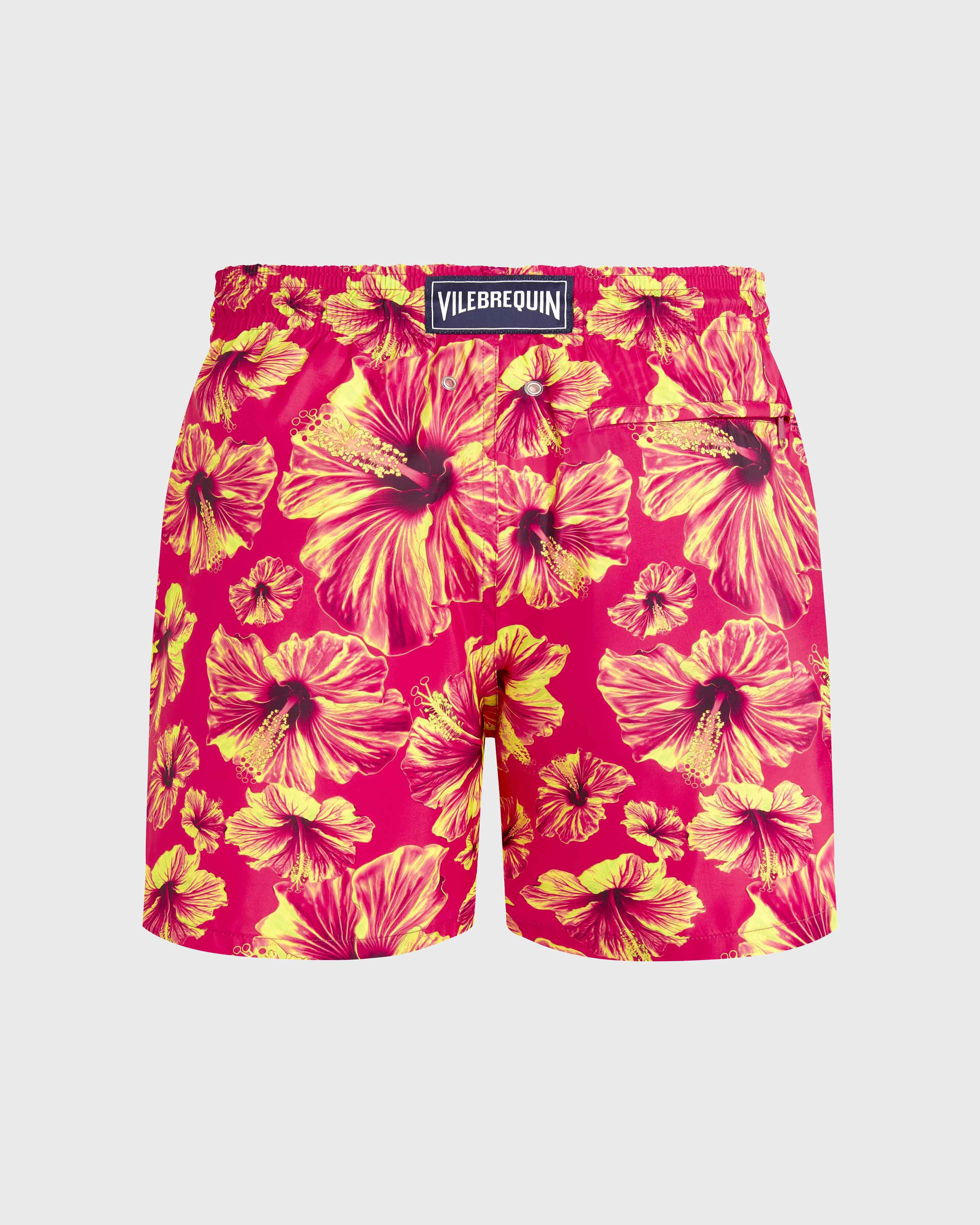 Ultra-light and packable Swim Trunks Macro Hibiscus - Pink Eclaireur / Vilebrequin Sale