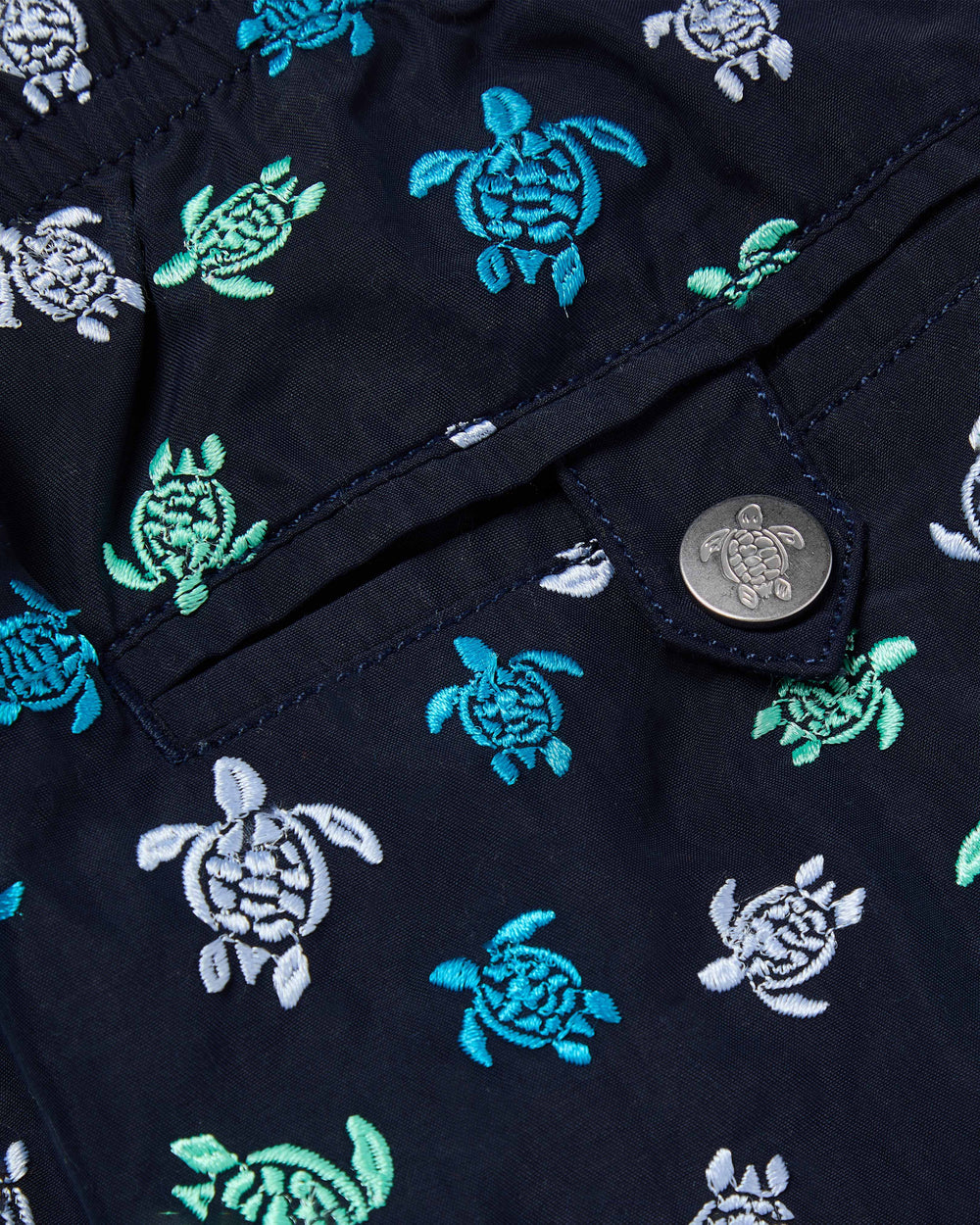 Embroidered Swim Trunks Micro Ronde des Tortues - Limited Edition - Blue Navy / Vilebrequin New