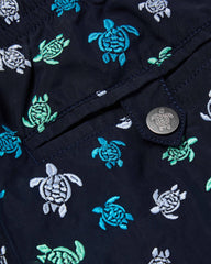 Embroidered Swim Trunks Micro Ronde des Tortues - Limited Edition - Blue Navy / Vilebrequin New