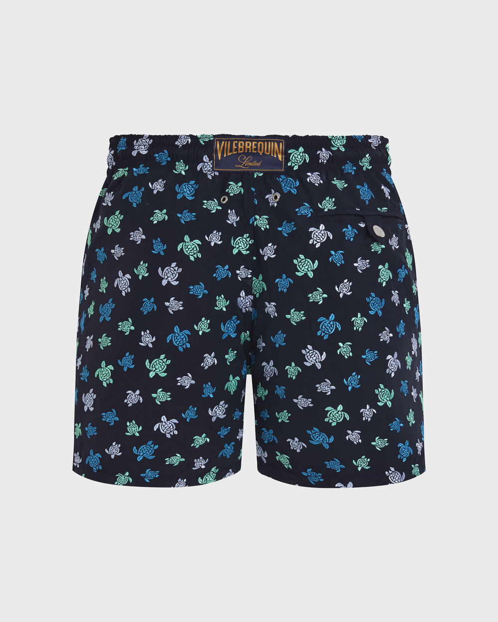 Embroidered Swim Trunks Micro Ronde des Tortues - Limited Edition - Blue Navy / Vilebrequin New