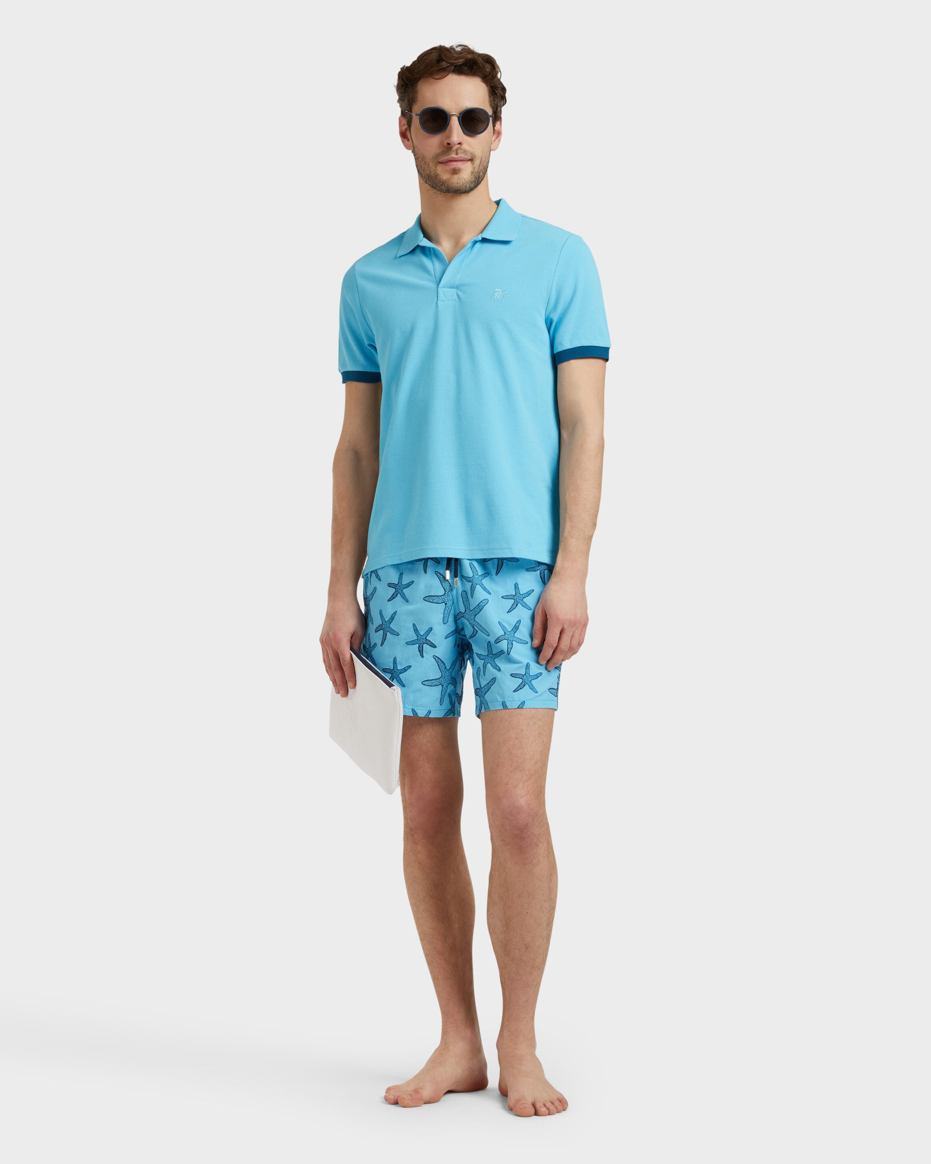 Swim shorts Embroidered Starfish - Blue topaz / Vilebrequin For sale