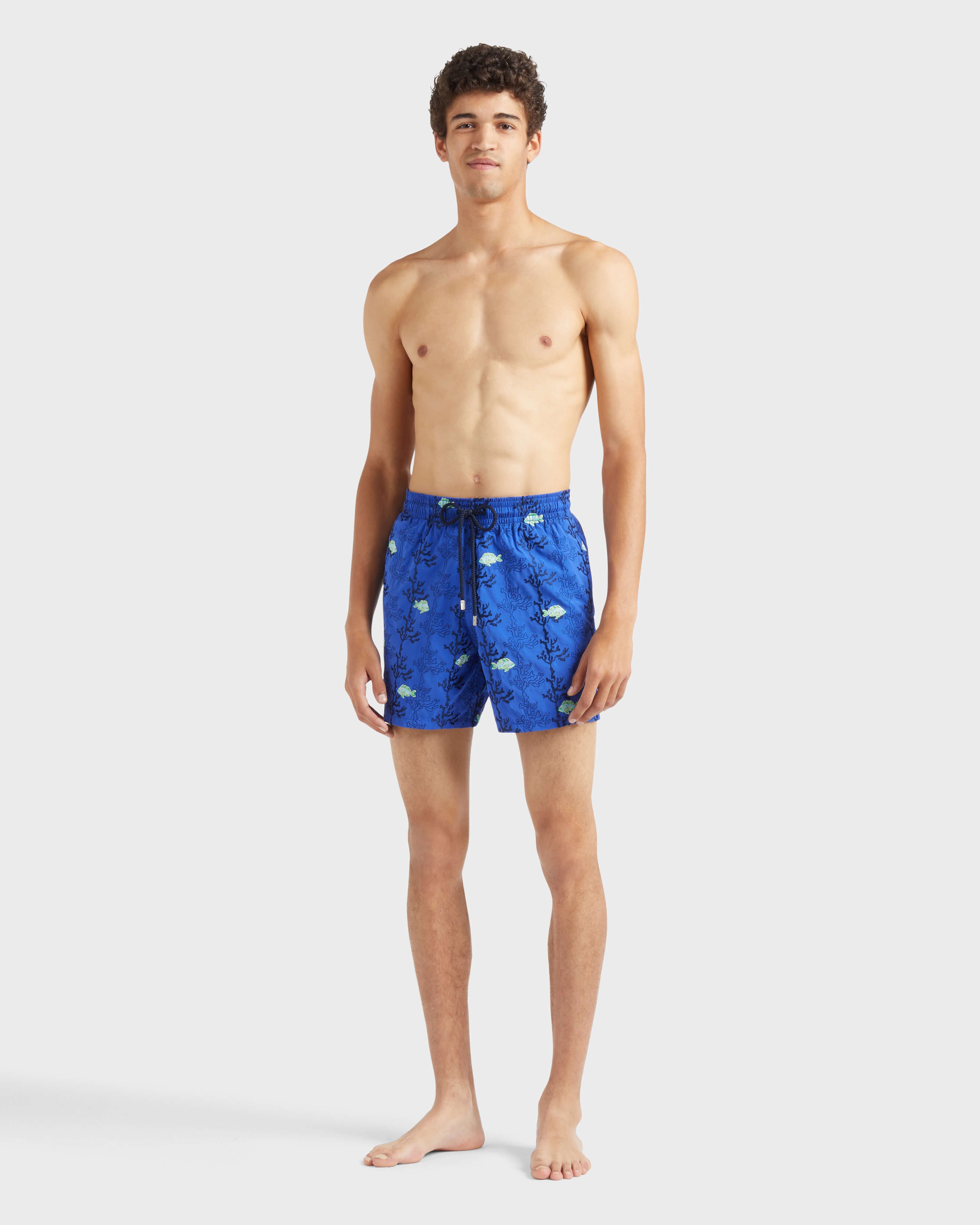Swim shorts Embroidered Seaweed - Blue Marrakech / Vilebrequin US