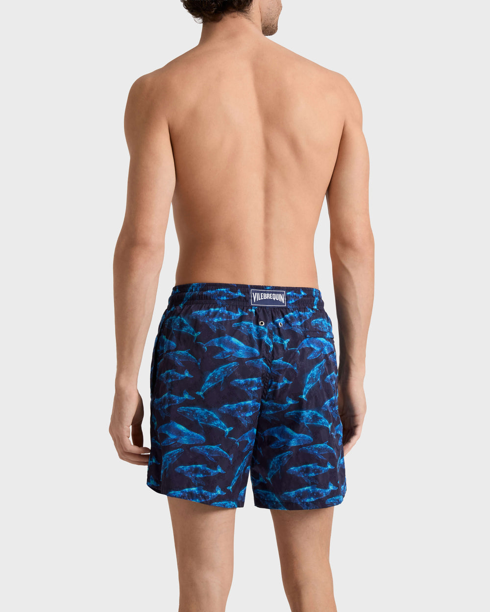 Swim Trunks Sparkling Whales - Blue Navy / Vilebrequin On sale