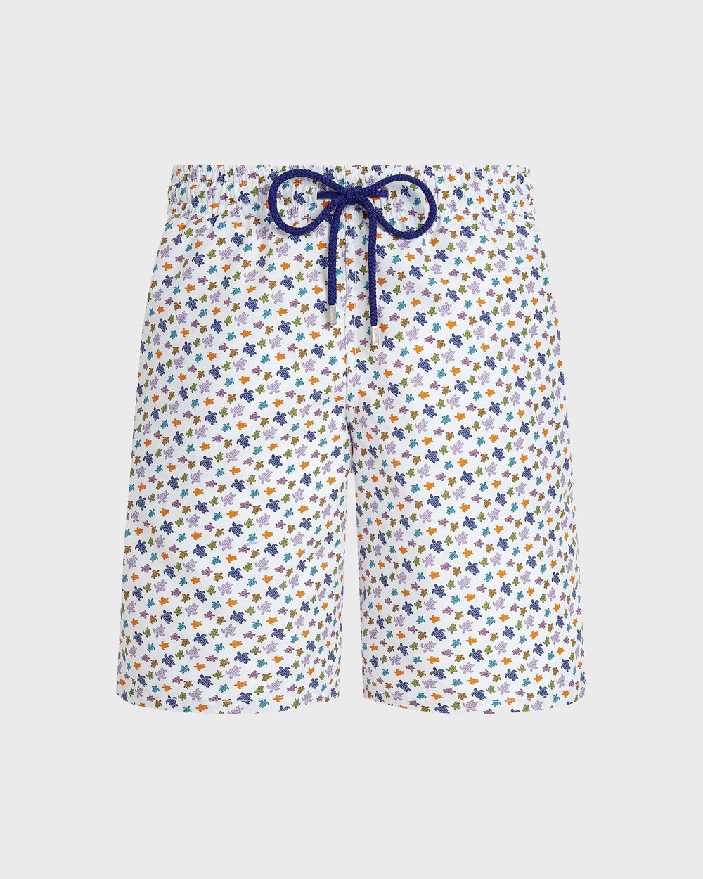 Long Swim Trunks Micro Ronde des Tortues - White / Vilebrequin For sale