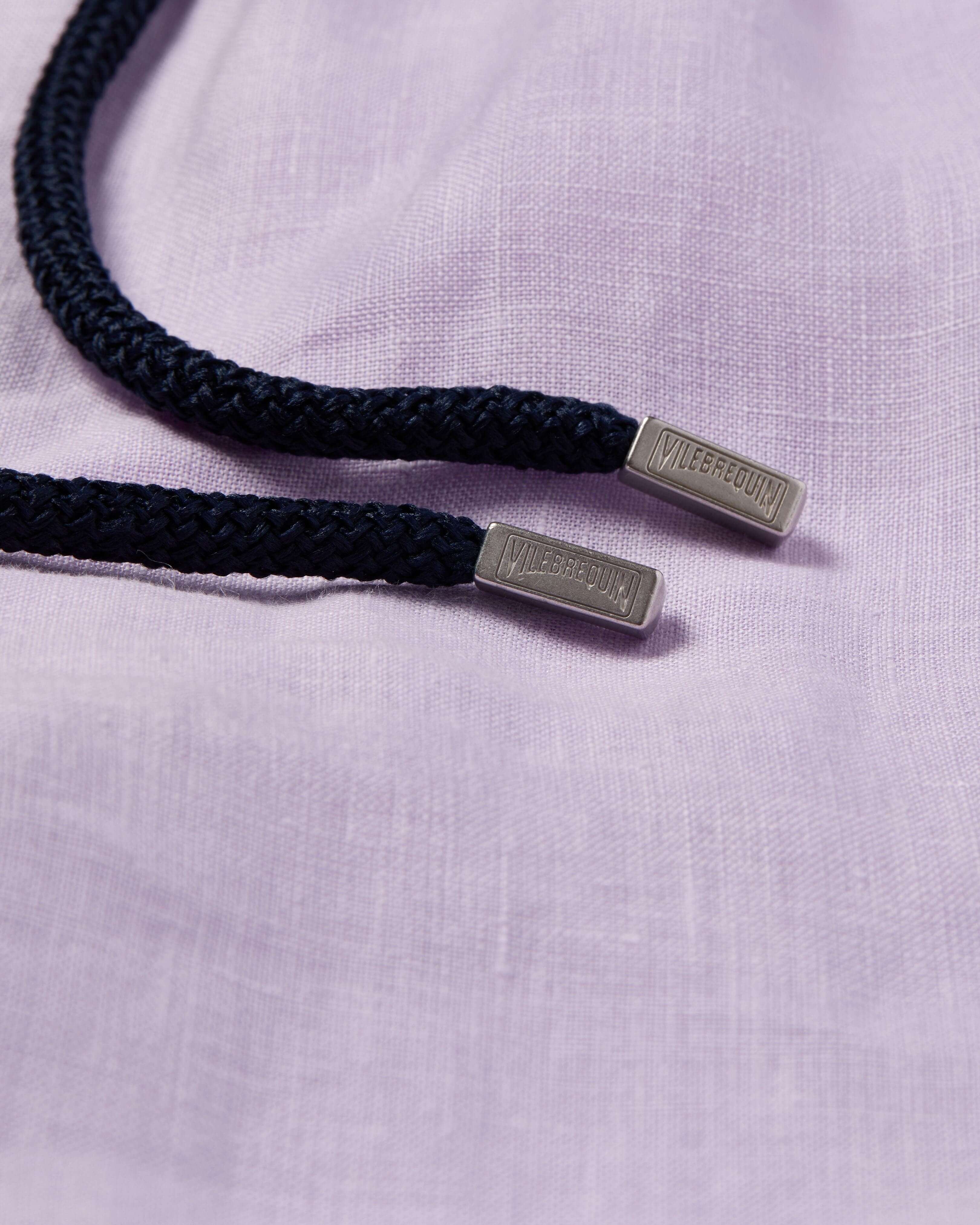Linen Swim Trunks Solid - Purple Kunzite / Vilebrequin Outlet
