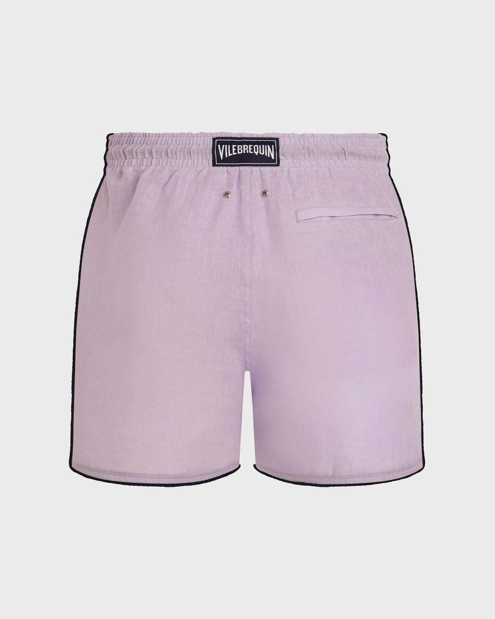 Linen Swim Trunks Solid - Purple Kunzite / Vilebrequin Outlet