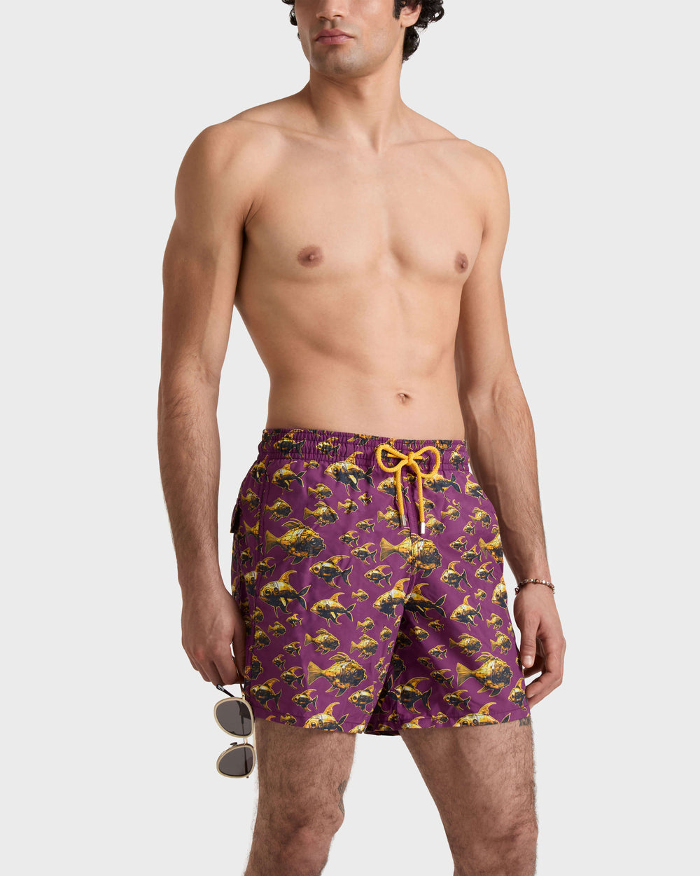 Swim Trunks Meca Fish - Purple Kerala / Vilebrequin Sale