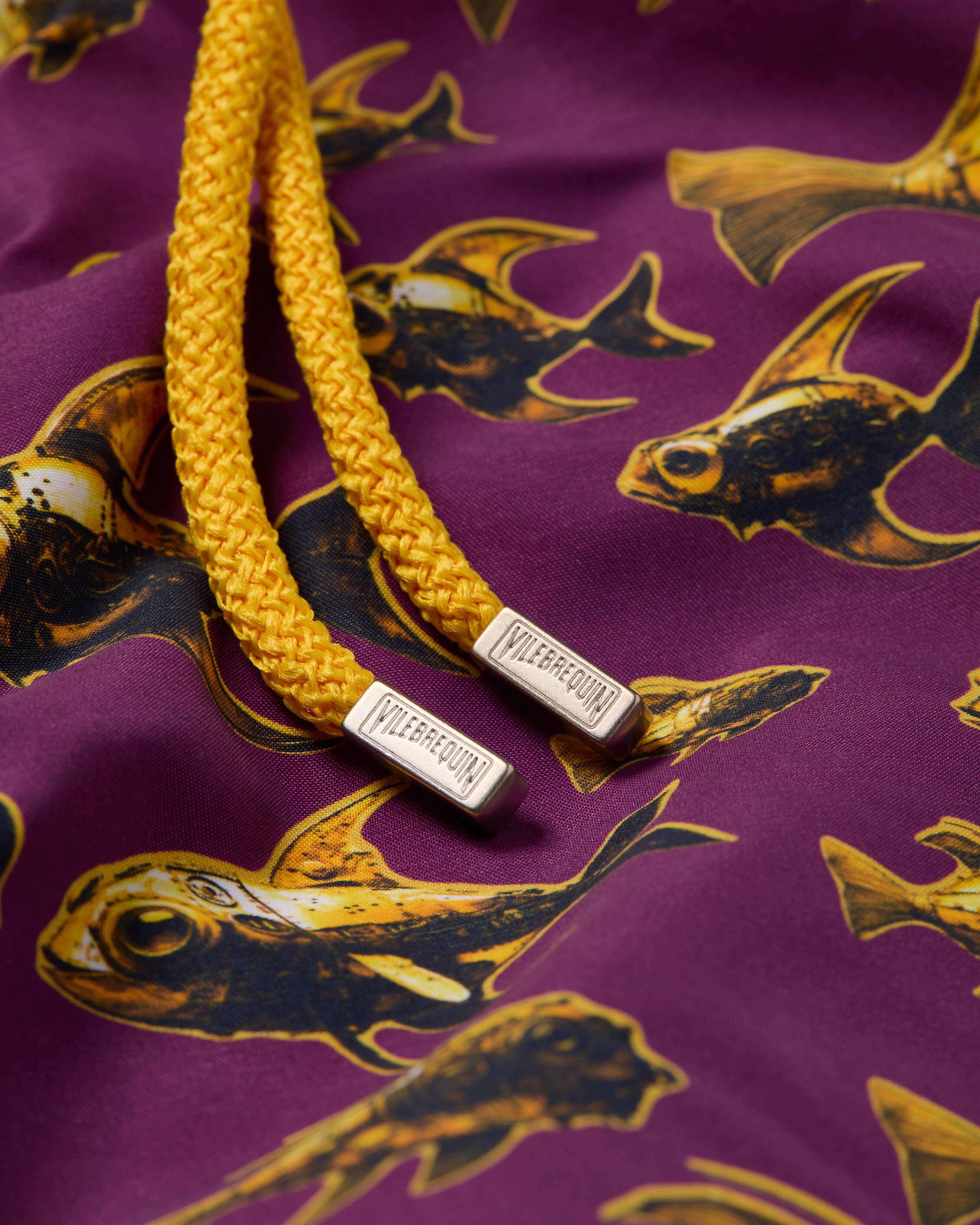 Swim Trunks Meca Fish - Purple Kerala / Vilebrequin Sale