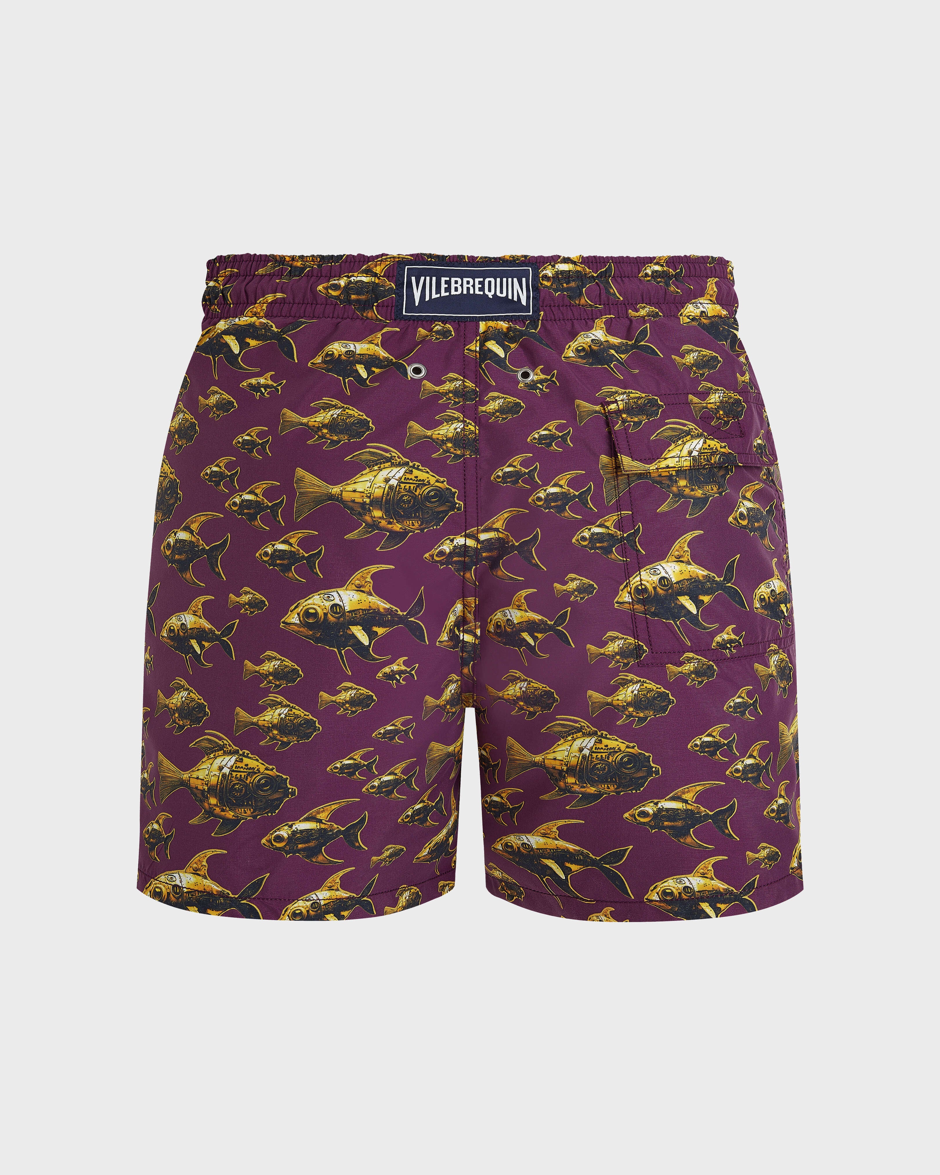 Swim Trunks Meca Fish - Purple Kerala / Vilebrequin Sale