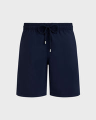 Long Swim Shorts Solid - Blue Navy Swimwear / Vilebrequin Outlet