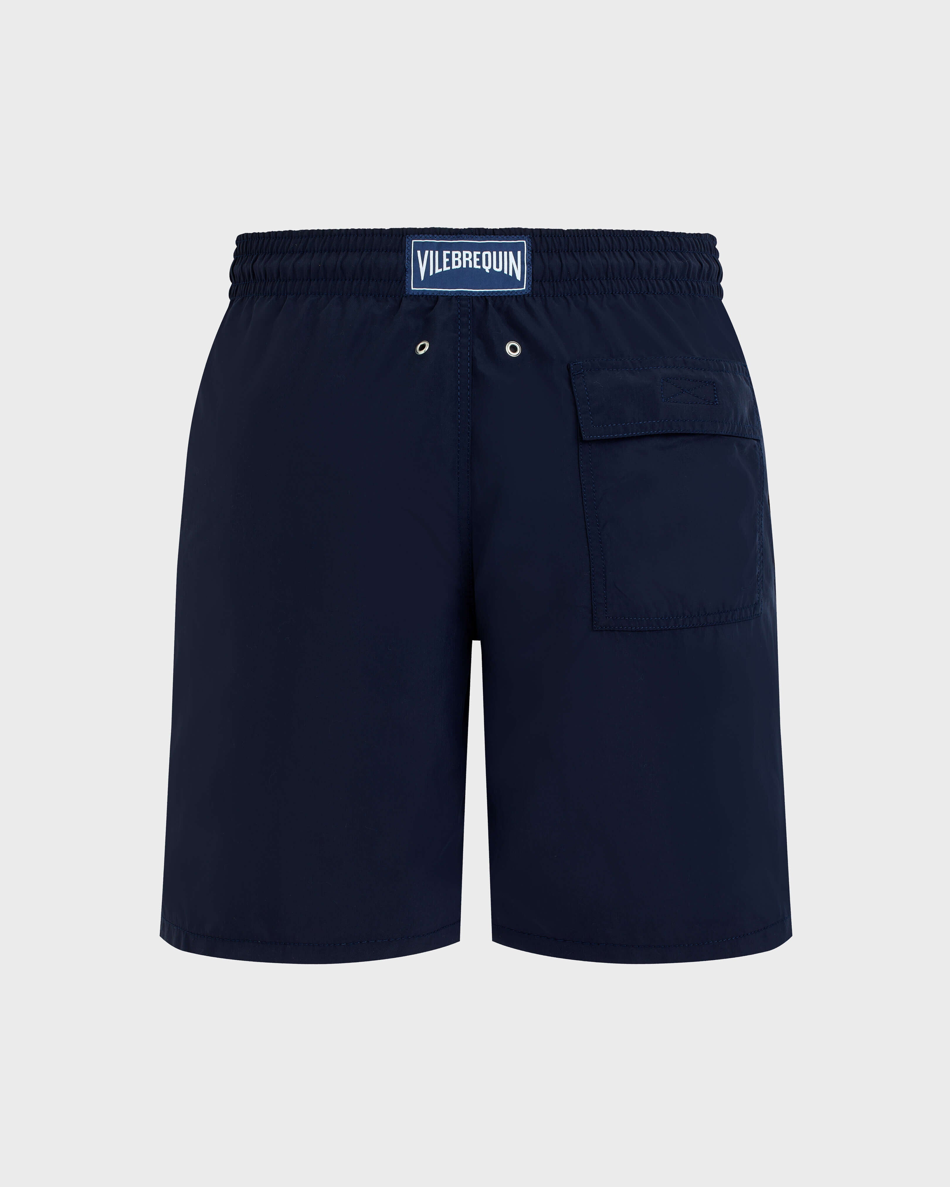 Long Swim Shorts Solid - Blue Navy Swimwear / Vilebrequin Outlet