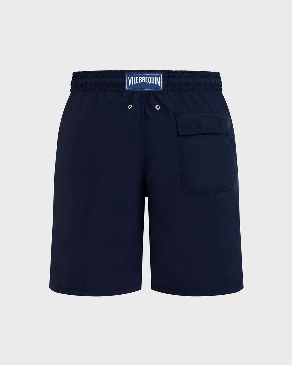 Long Swim Shorts Solid - Blue Navy Swimwear / Vilebrequin Outlet