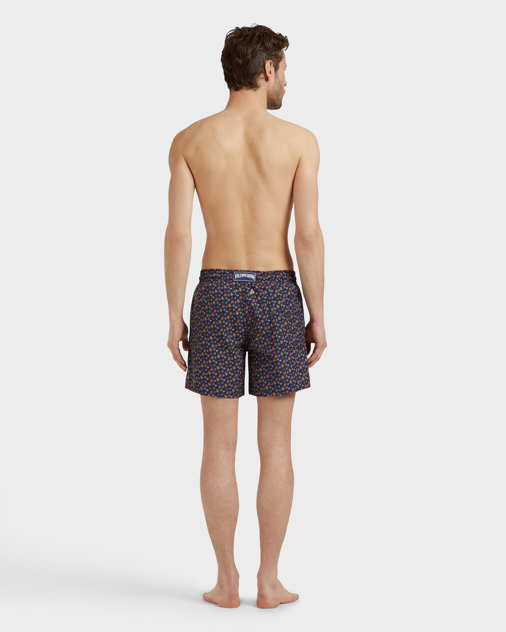 Swim Shorts Micro Ronde Des Tortues - Orange Vitamin / Vilebrequin New