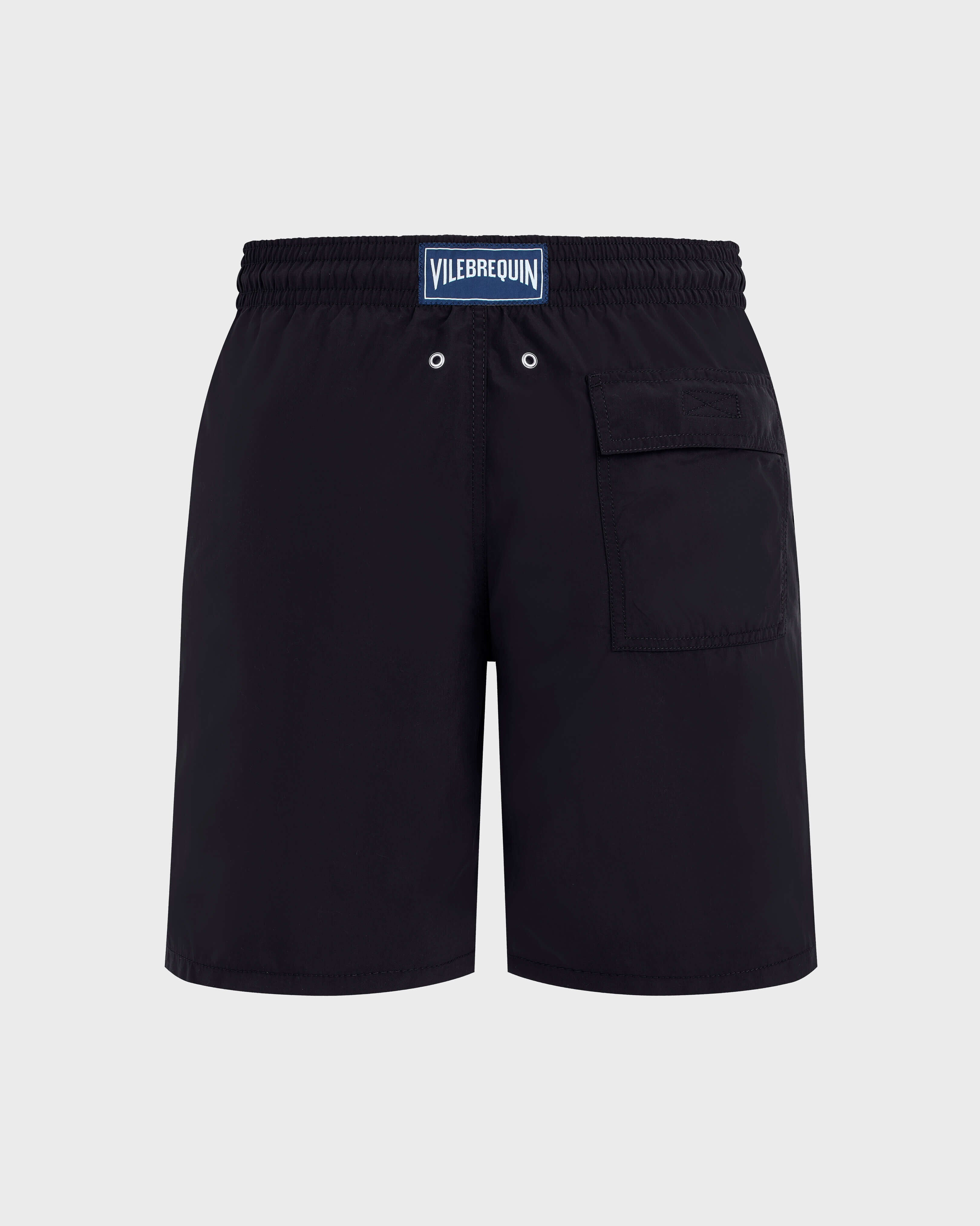 Long Swim Shorts Solid - Black Swimwear / Vilebrequin Sale
