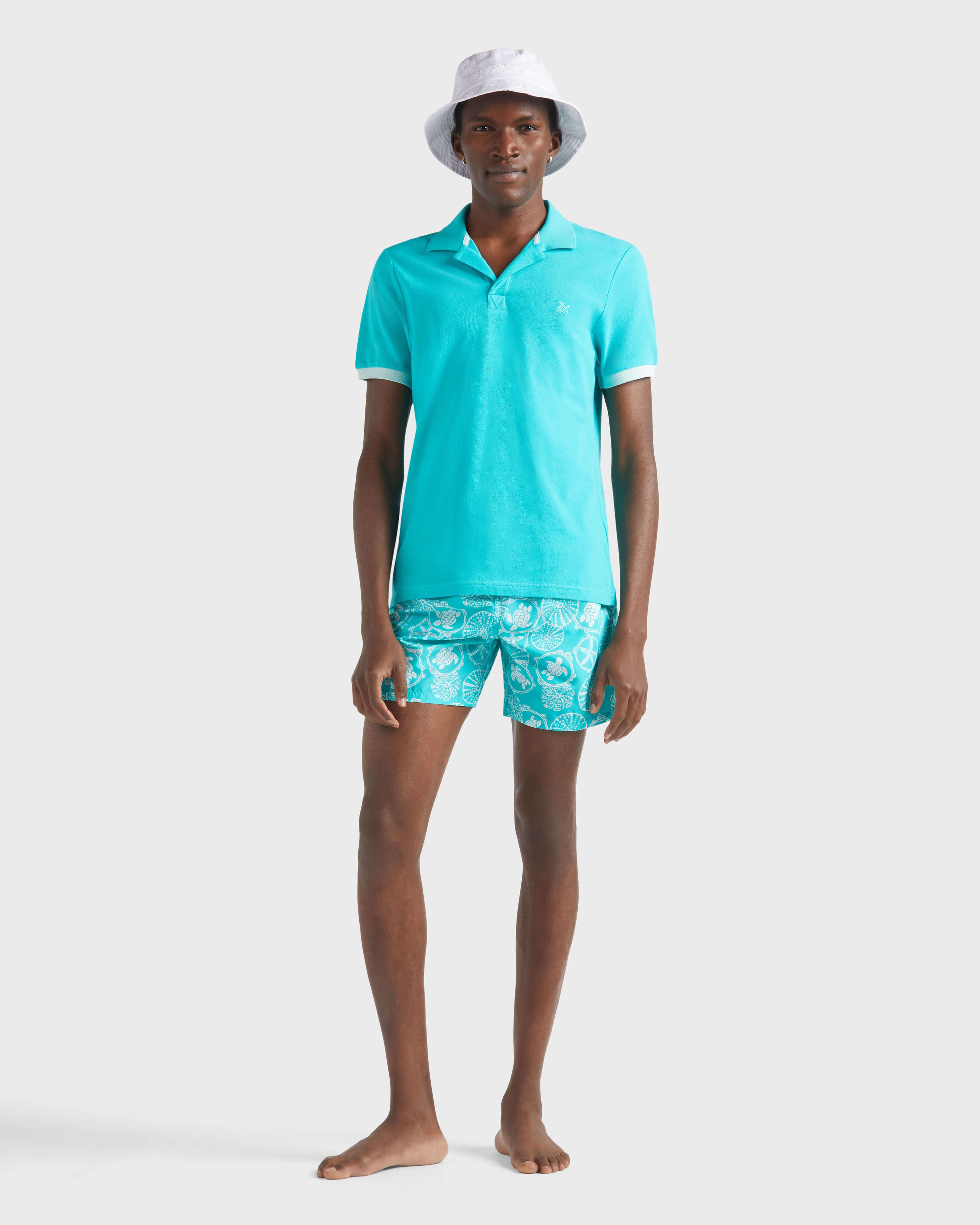 Swim shorts Oursins Bicolores - Disco green / Vilebrequin Outlet