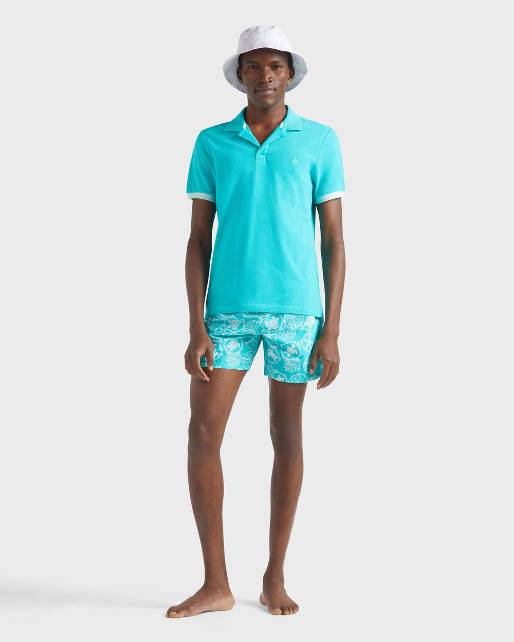Swim shorts Oursins Bicolores - Disco green / Vilebrequin Outlet