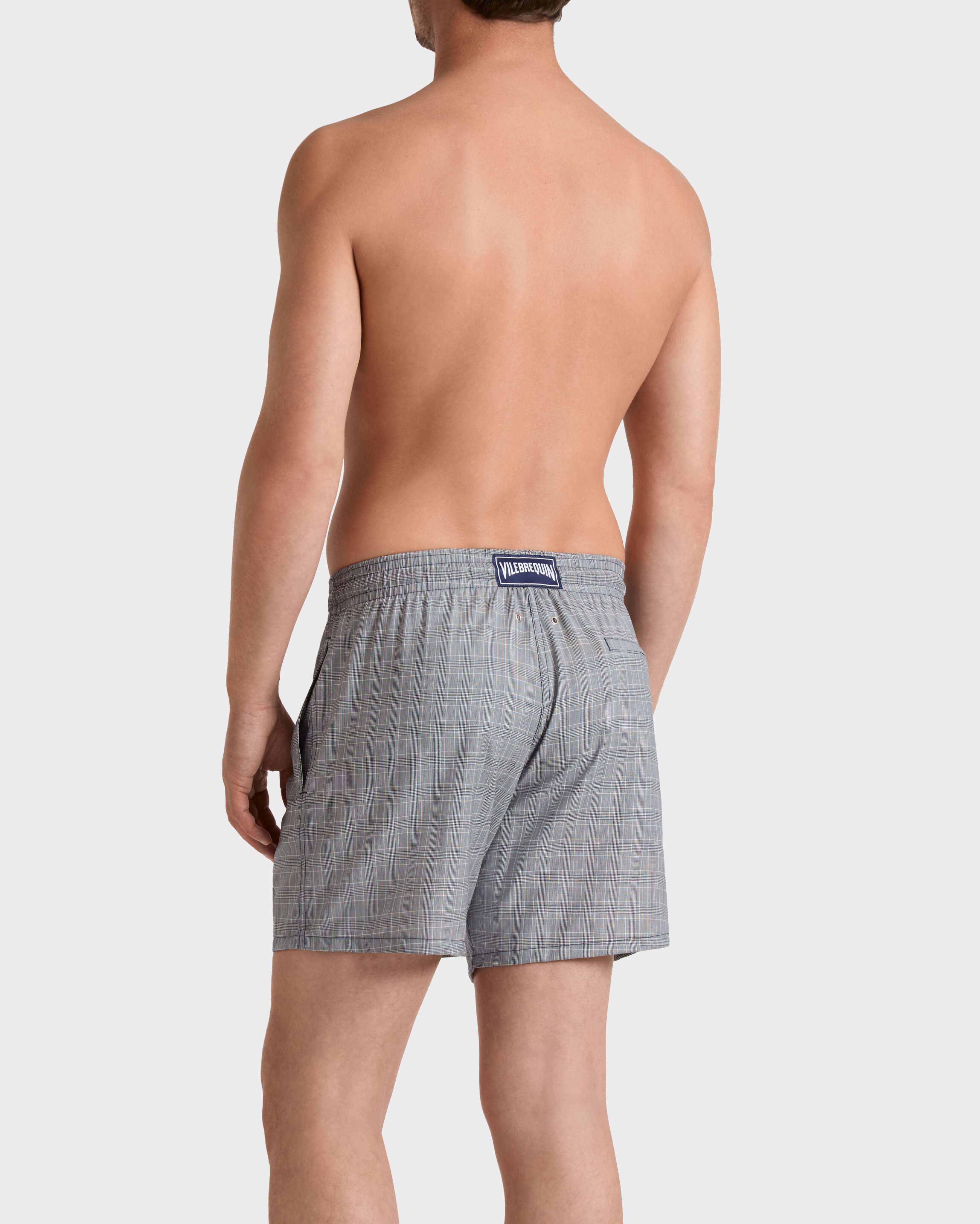 Ultrafine Wool Swim Trunks Prince of Wales Check - Blue Navy / Vilebrequin US