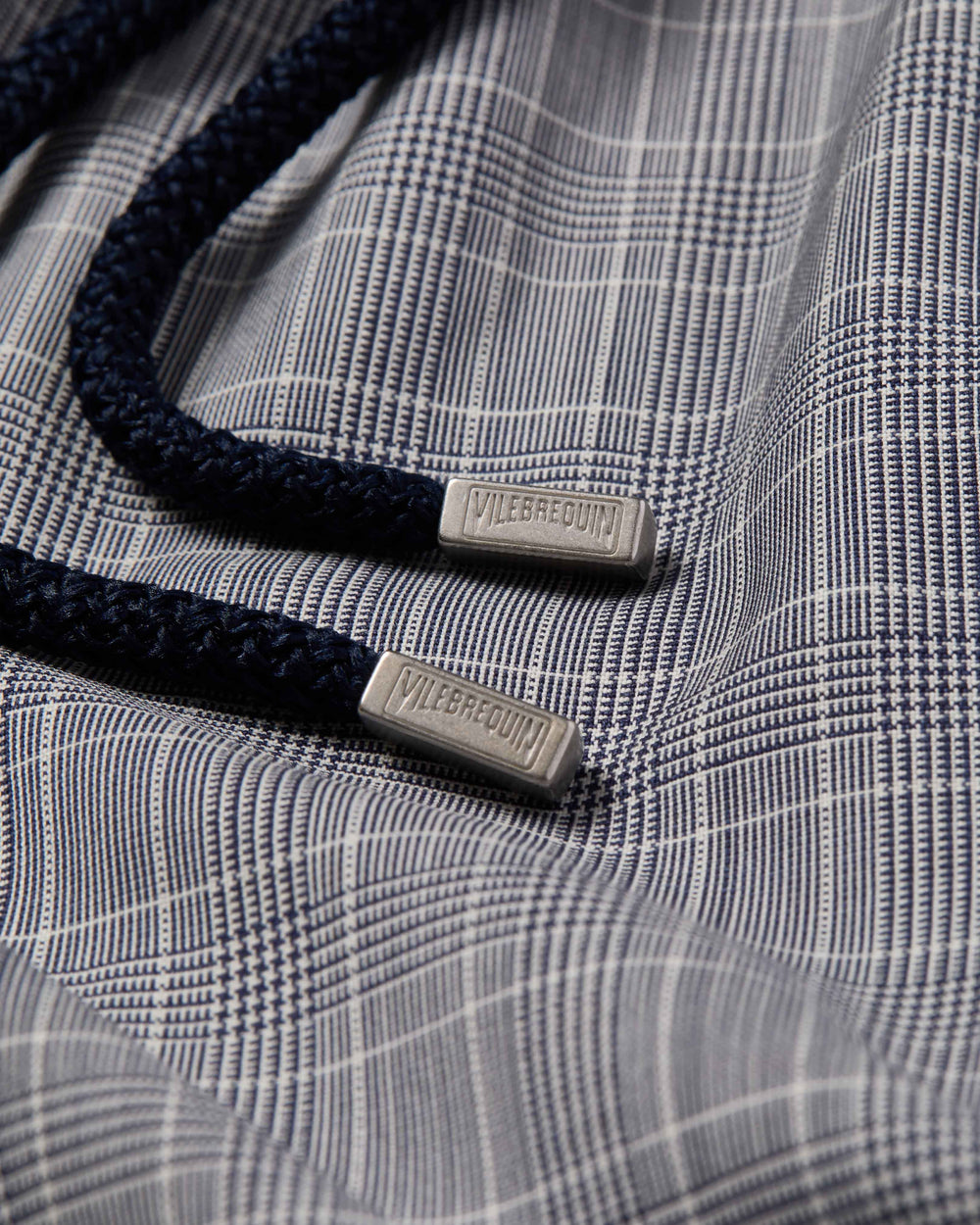 Ultrafine Wool Swim Trunks Prince of Wales Check - Blue Navy / Vilebrequin US
