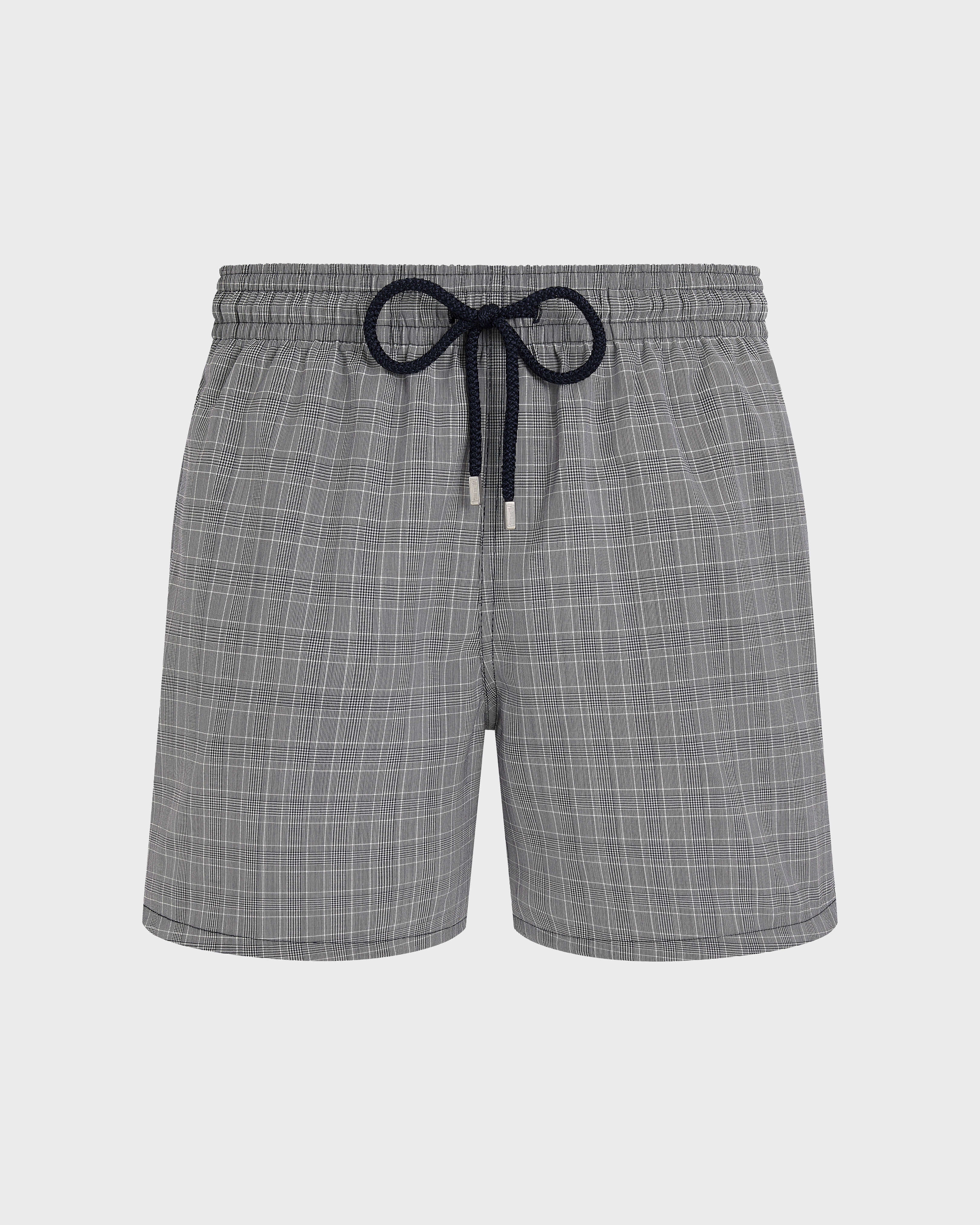 Ultrafine Wool Swim Trunks Prince of Wales Check - Blue Navy / Vilebrequin US